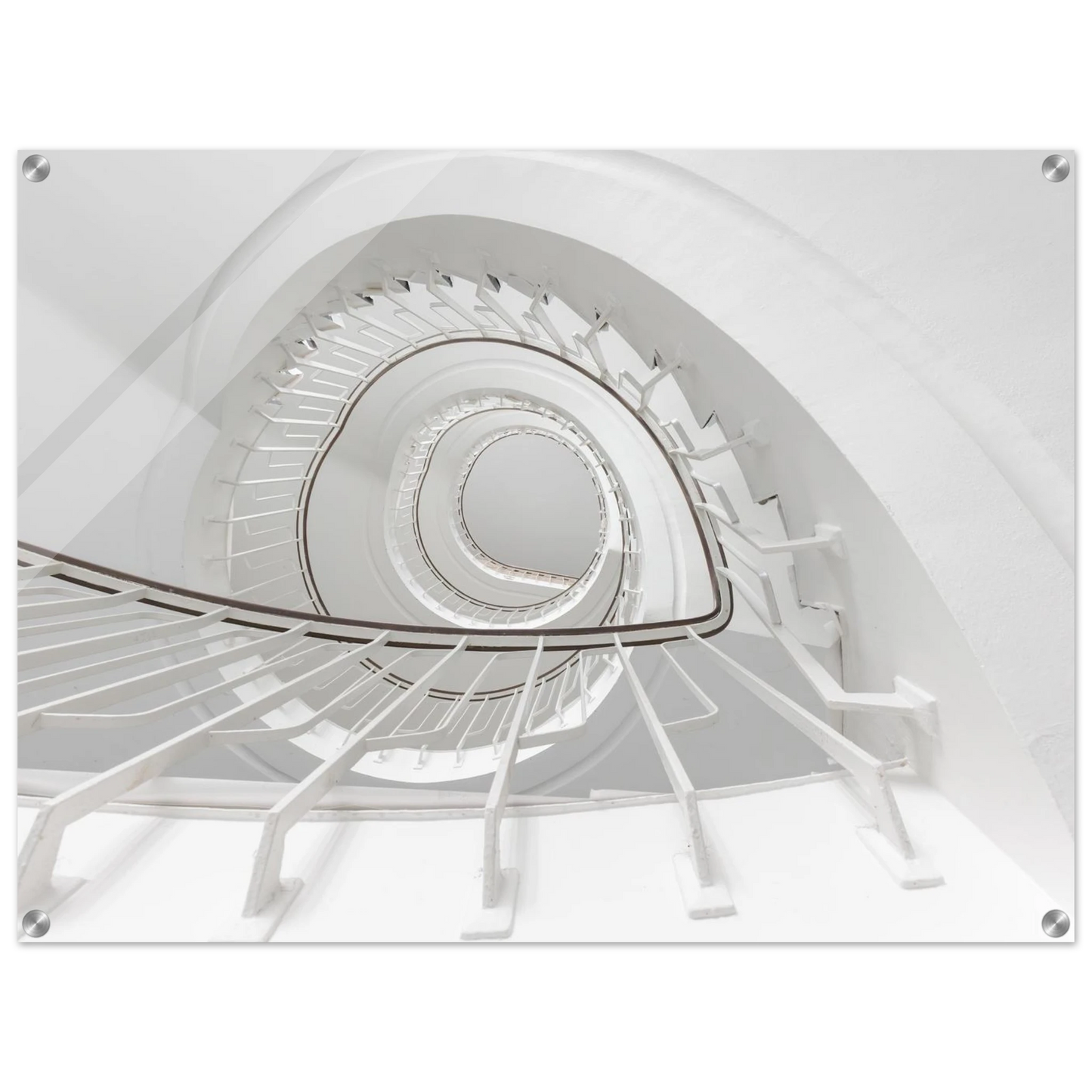Wandbild minimalistisches spiral treppenhaus zeitlose eleganz fuer ihr zuhause