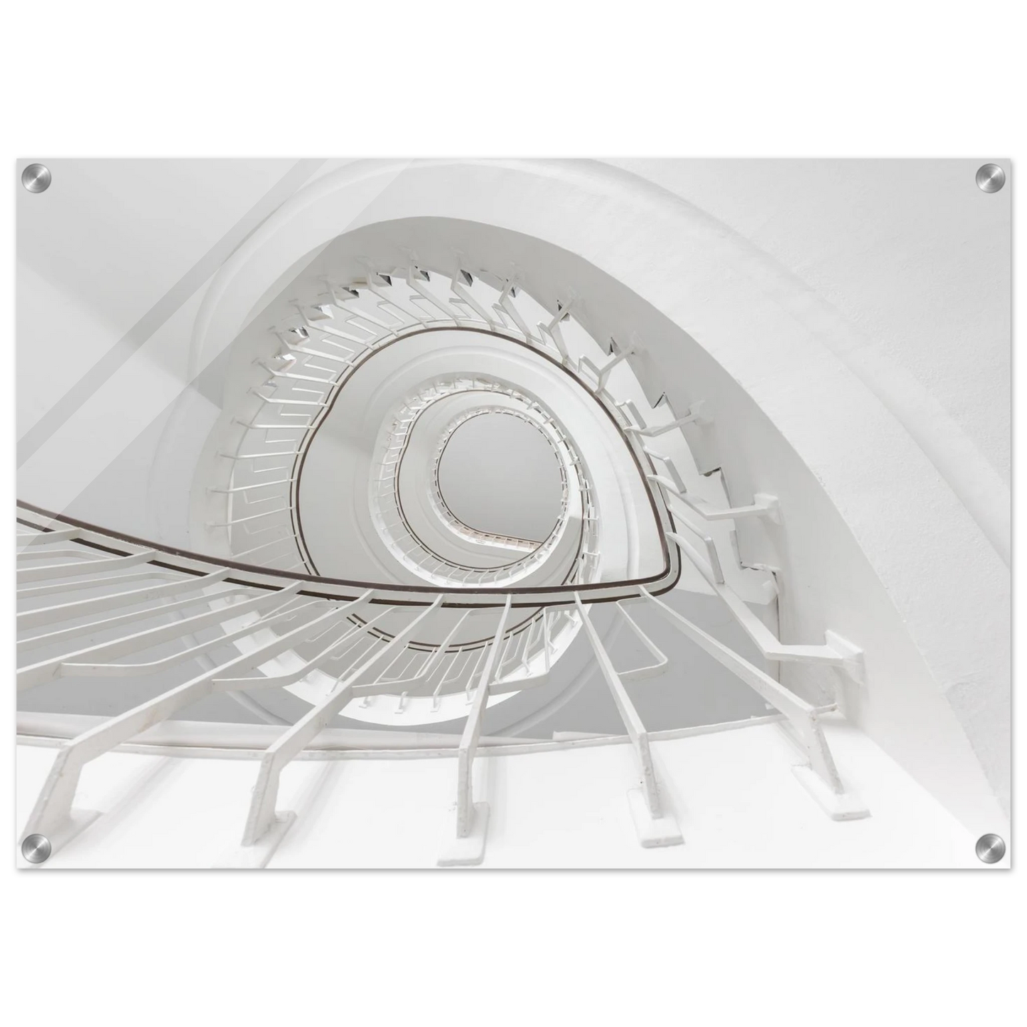 Wandbild minimalistisches spiral treppenhaus zeitlose eleganz fuer ihr zuhause
