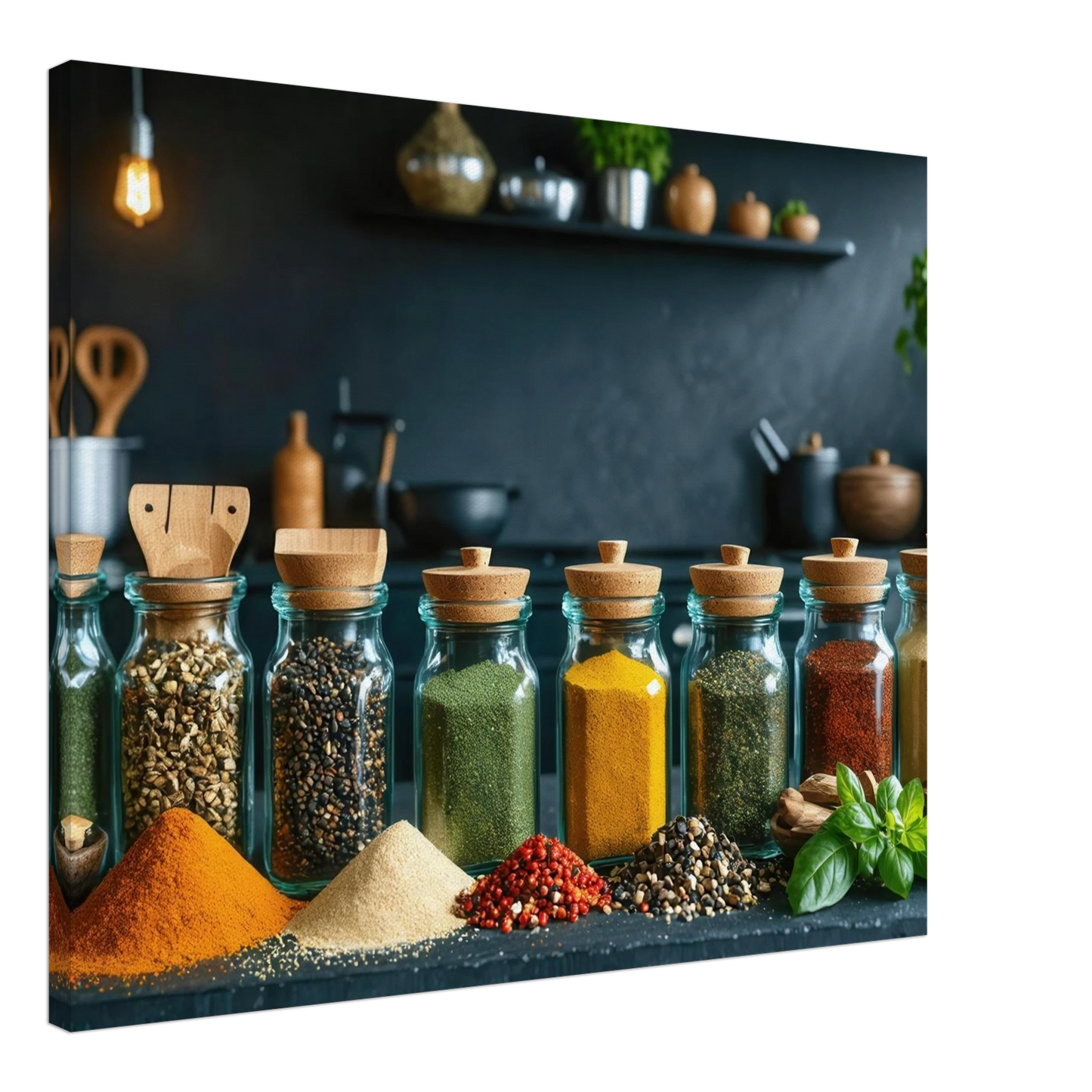 Wandbild gewuerze der welt aromatisches kunstwerk fuer ihre kueche
