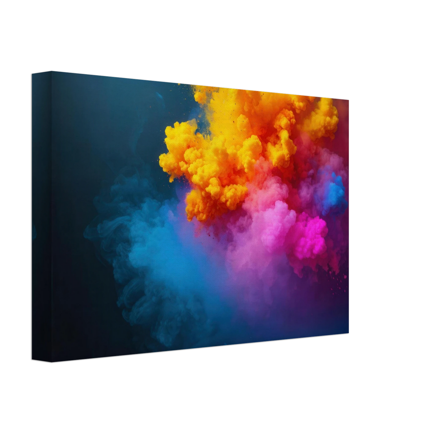 Wandbild explosion der farben lebhaftes abstraktes kunstwerk fuer dein zuhause