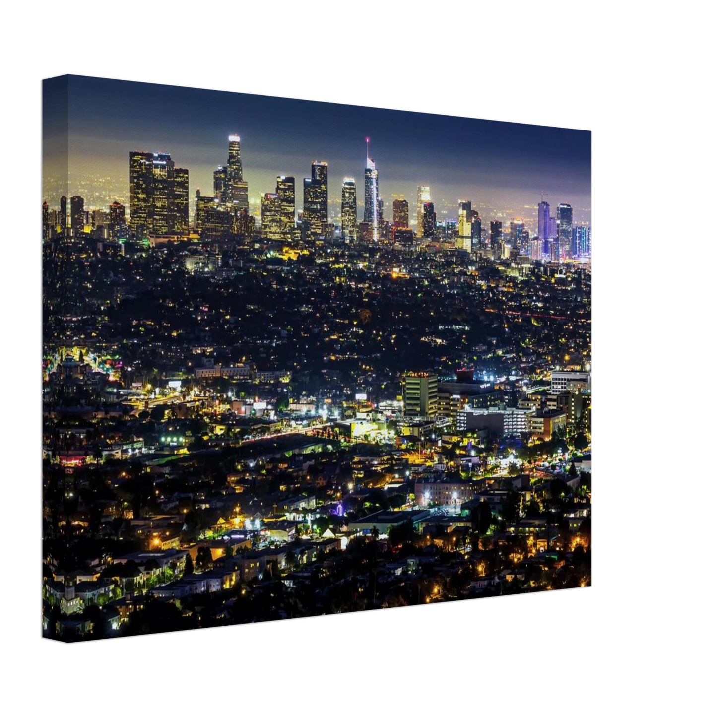 Wandbild los angeles lichtermeer majestaetische skyline bei nacht in ihrer wunschgroesse