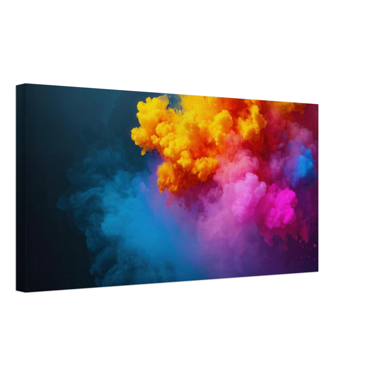 Wandbild explosion der farben lebhaftes abstraktes kunstwerk fuer dein zuhause