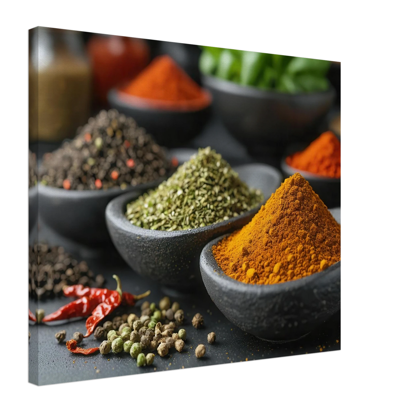 Wandbild gewuerz sinfonie intensive farben aromen fuer ihre kueche
