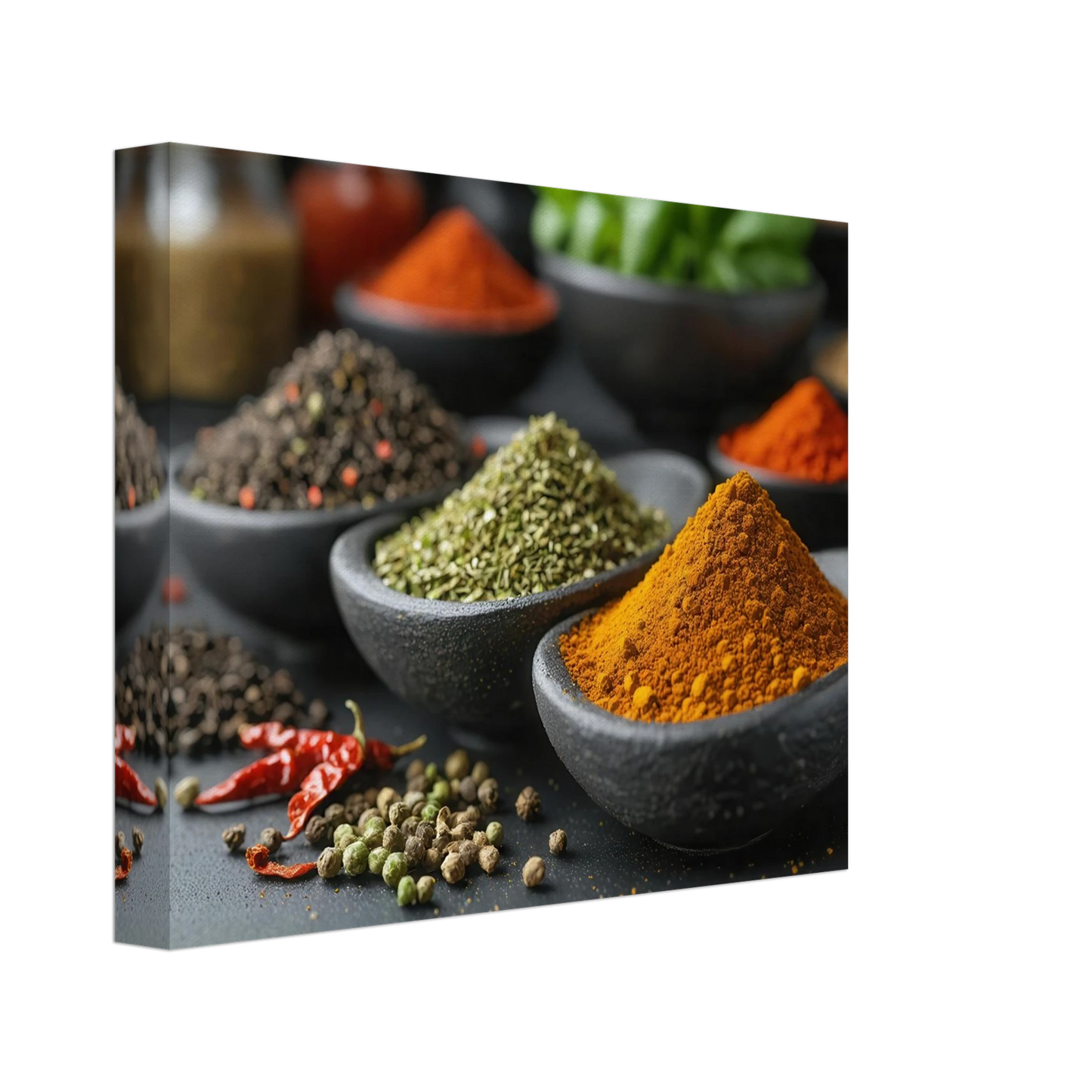 Wandbild gewuerz sinfonie intensive farben aromen fuer ihre kueche