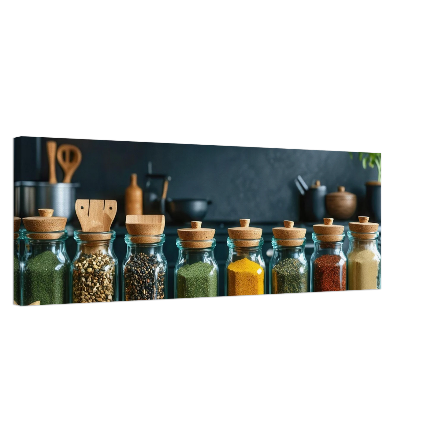 Wandbild gewuerze der welt aromatisches kunstwerk fuer ihre kueche