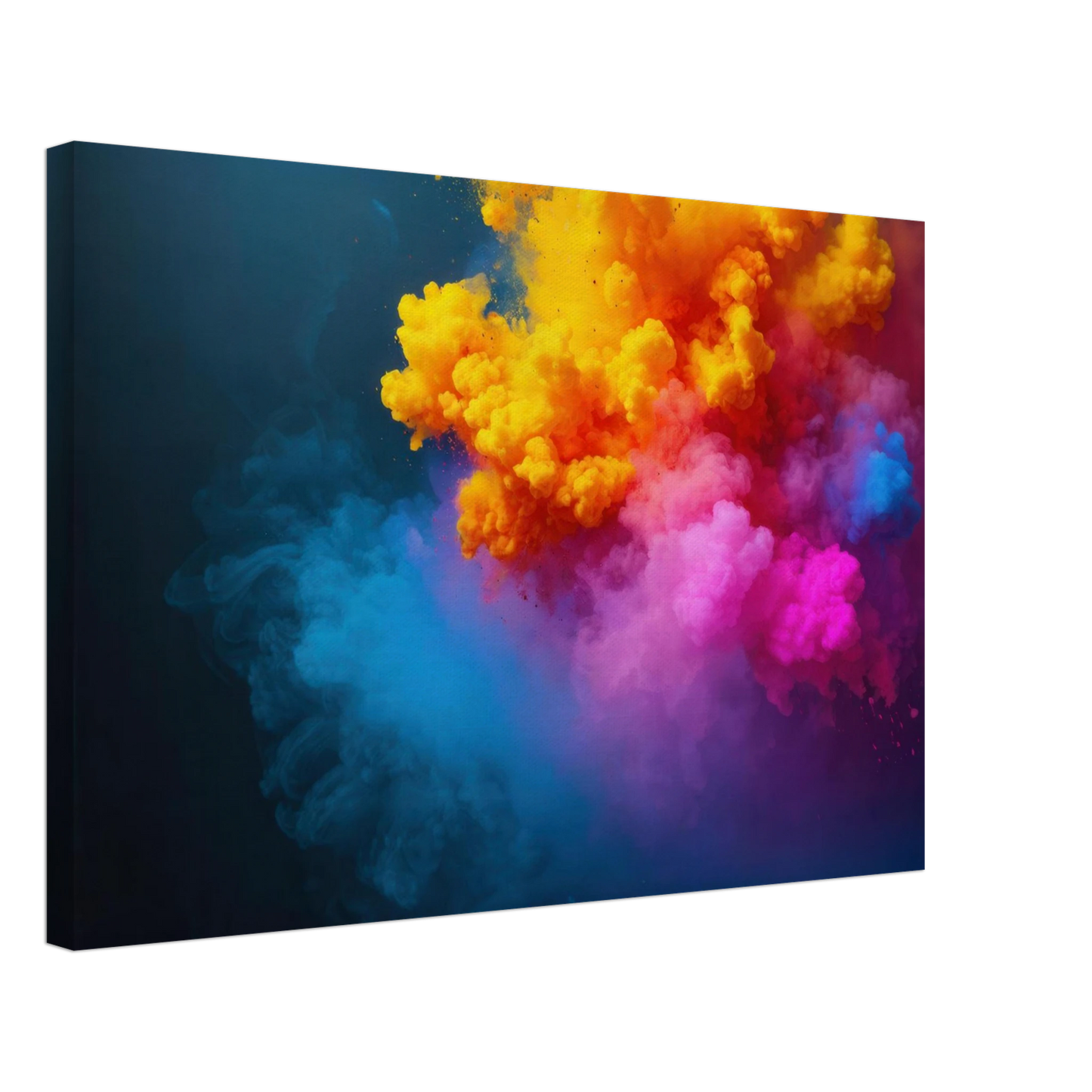 Wandbild explosion der farben lebhaftes abstraktes kunstwerk fuer dein zuhause