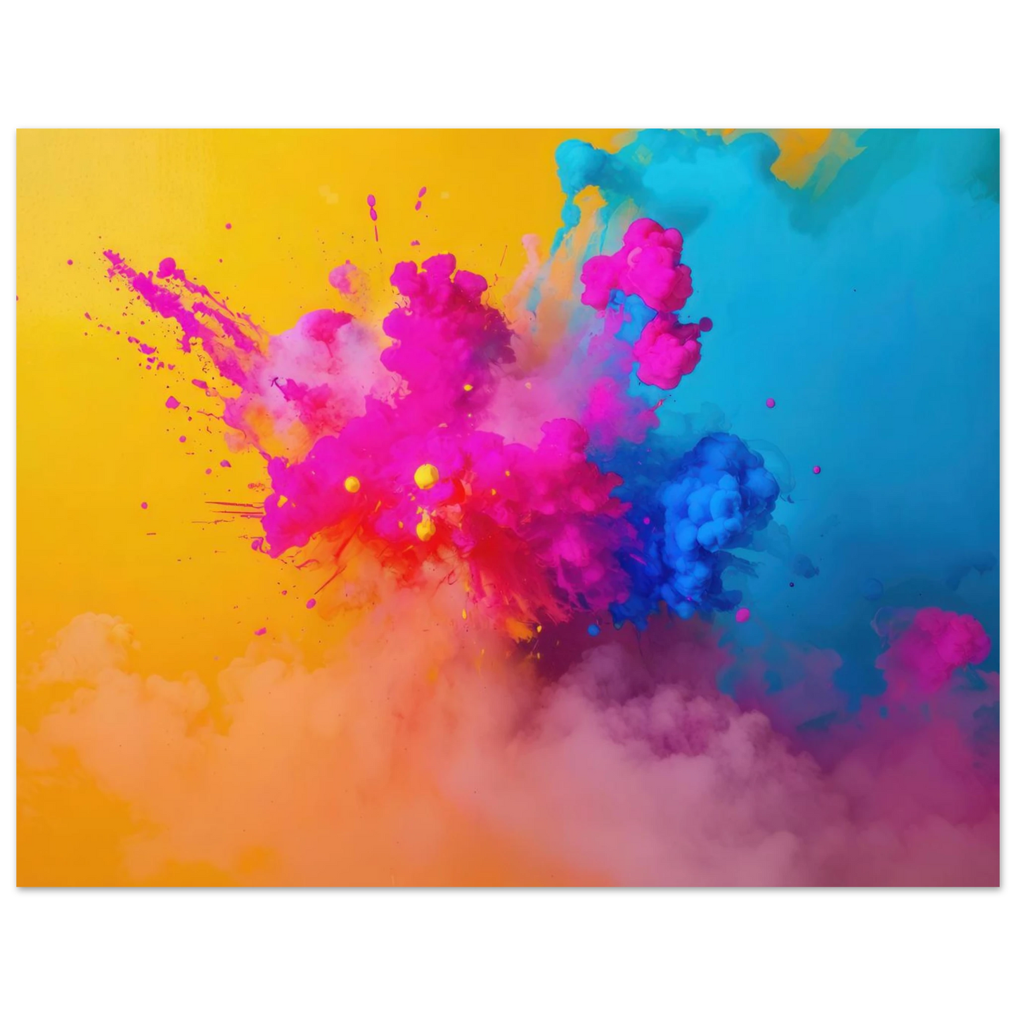 Wandbild explosive farben lebendige abstraktion fuer ihr zuhause in vielen groessen