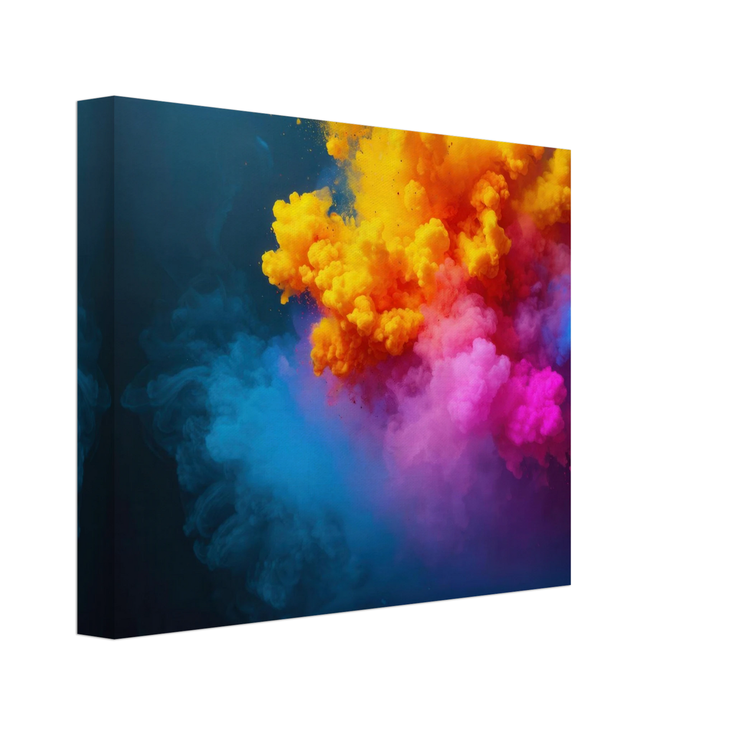 Wandbild explosion der farben lebhaftes abstraktes kunstwerk fuer dein zuhause