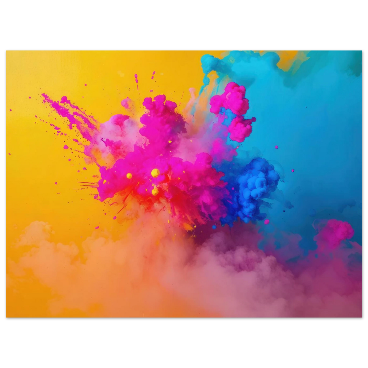Wandbild explosive farben lebendige abstraktion fuer ihr zuhause in vielen groessen