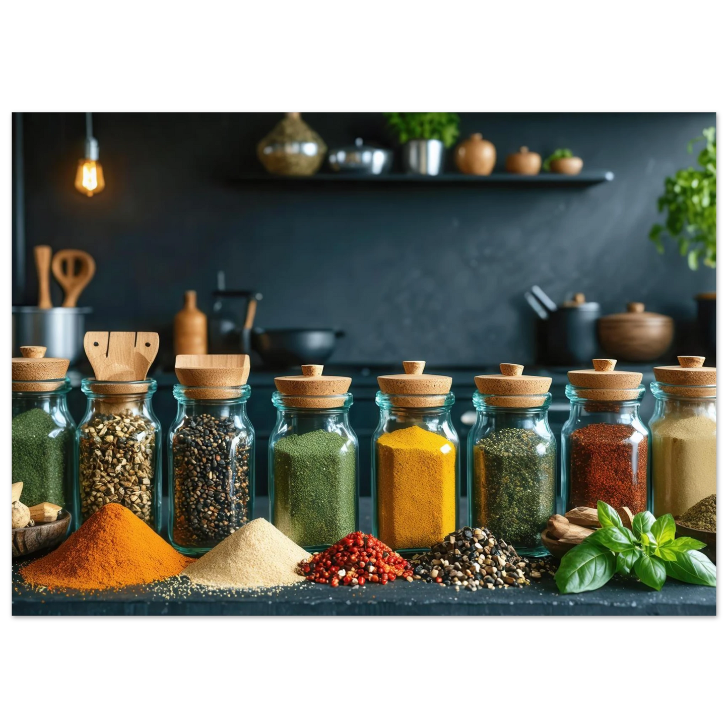 Wandbild gewuerze der welt aromatisches kunstwerk fuer ihre kueche