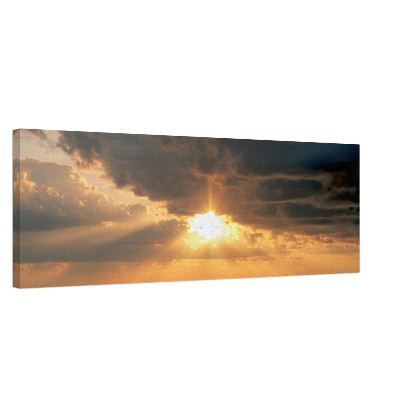 Wandbild dramatischer ozean sonnenuntergang kuestenkunst in ihrer wunschgroesse