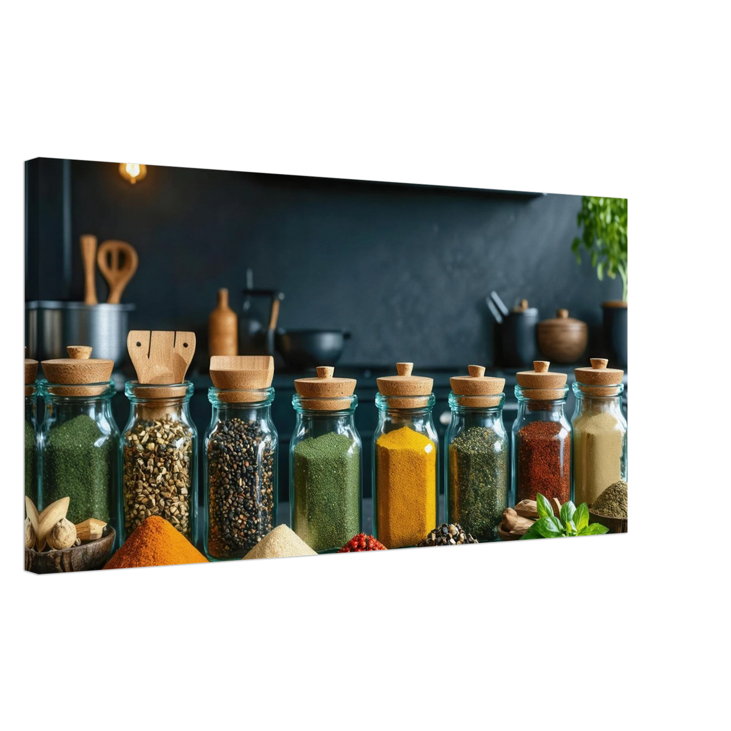 Wandbild gewuerze der welt aromatisches kunstwerk fuer ihre kueche