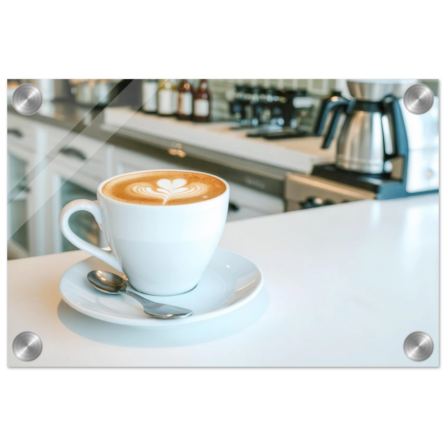 Wandbild espresso latte art meisterwerk fuer ihre kueche oder ihr caf verfuegbar in vielen groessen