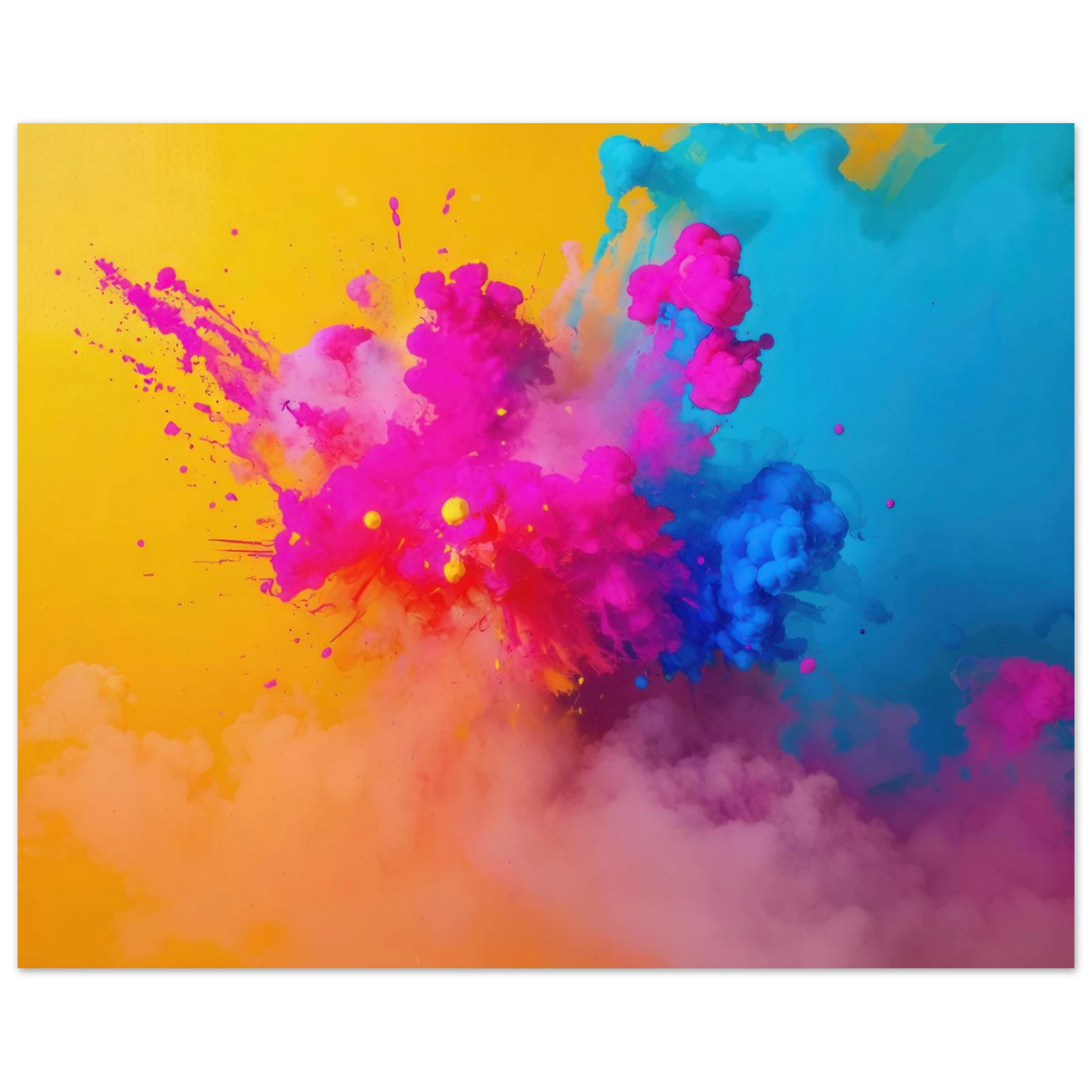 Wandbild explosive farben lebendige abstraktion fuer ihr zuhause in vielen groessen