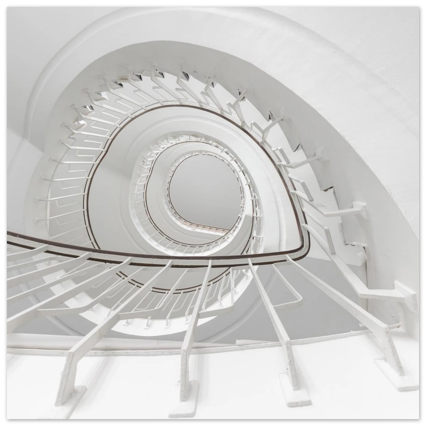 Wandbild minimalistisches spiral treppenhaus zeitlose eleganz fuer ihr zuhause
