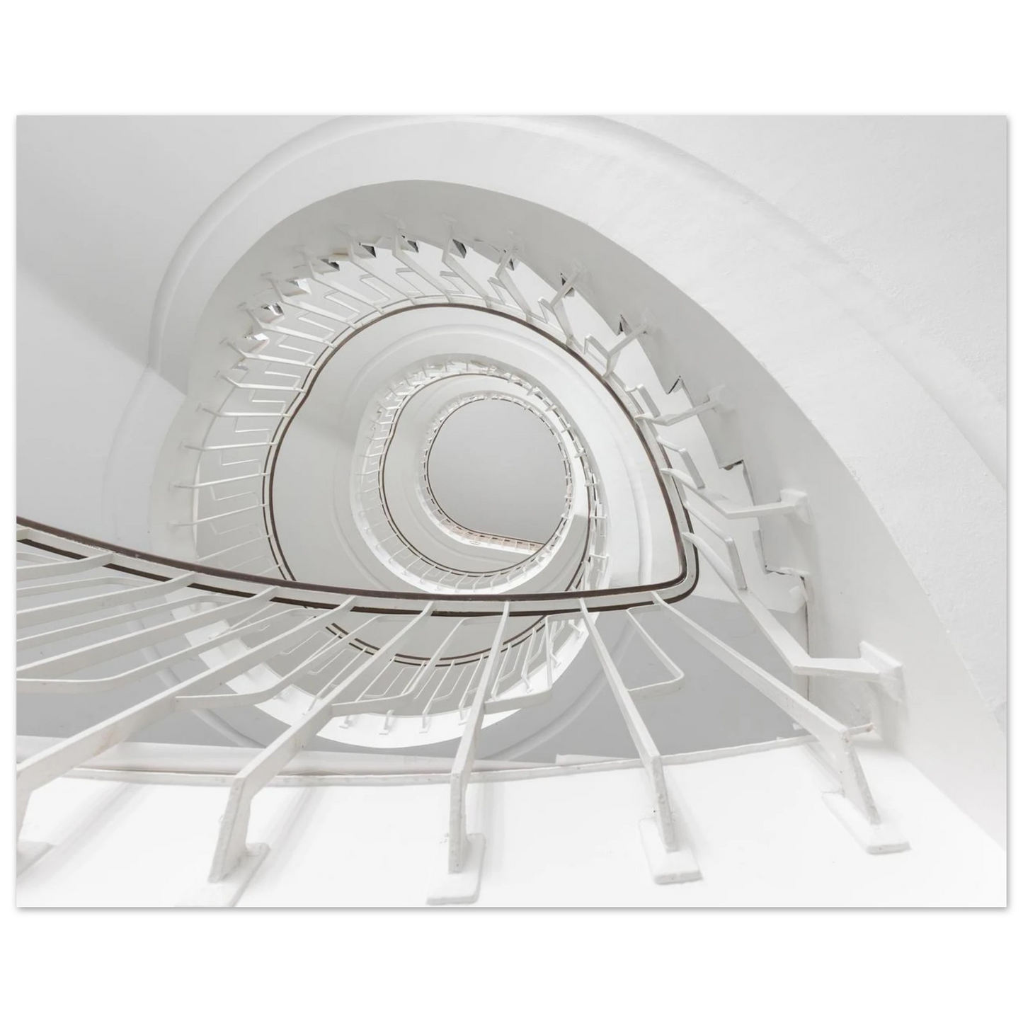 Wandbild minimalistisches spiral treppenhaus zeitlose eleganz fuer ihr zuhause
