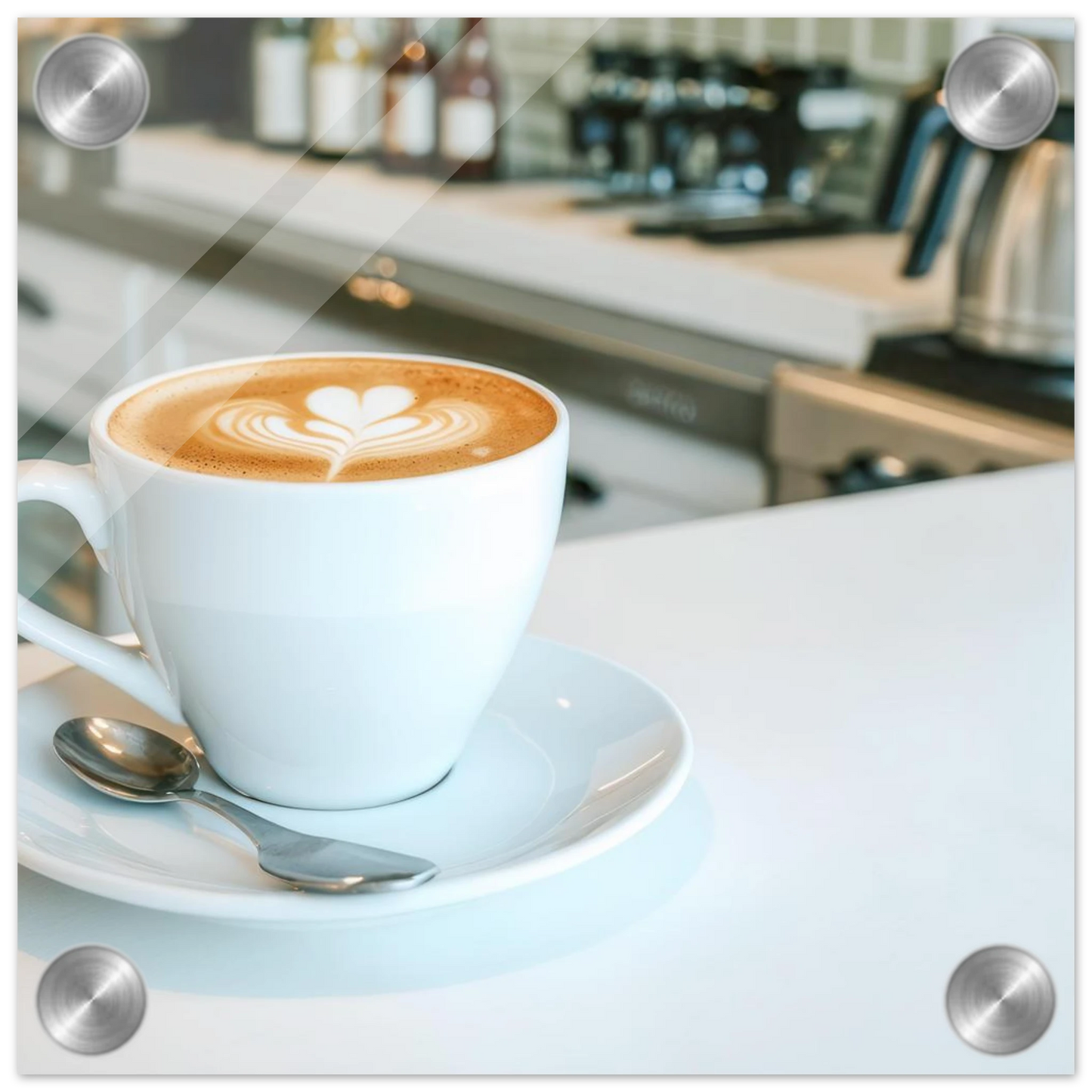Wandbild espresso latte art meisterwerk fuer ihre kueche oder ihr caf verfuegbar in vielen groessen