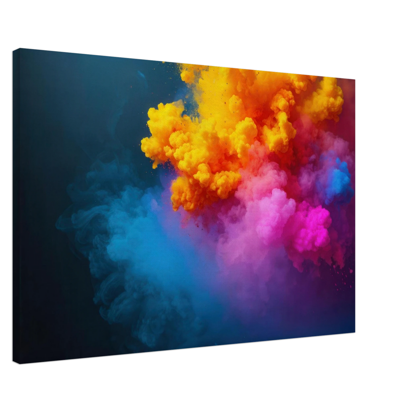 Wandbild explosion der farben lebhaftes abstraktes kunstwerk fuer dein zuhause