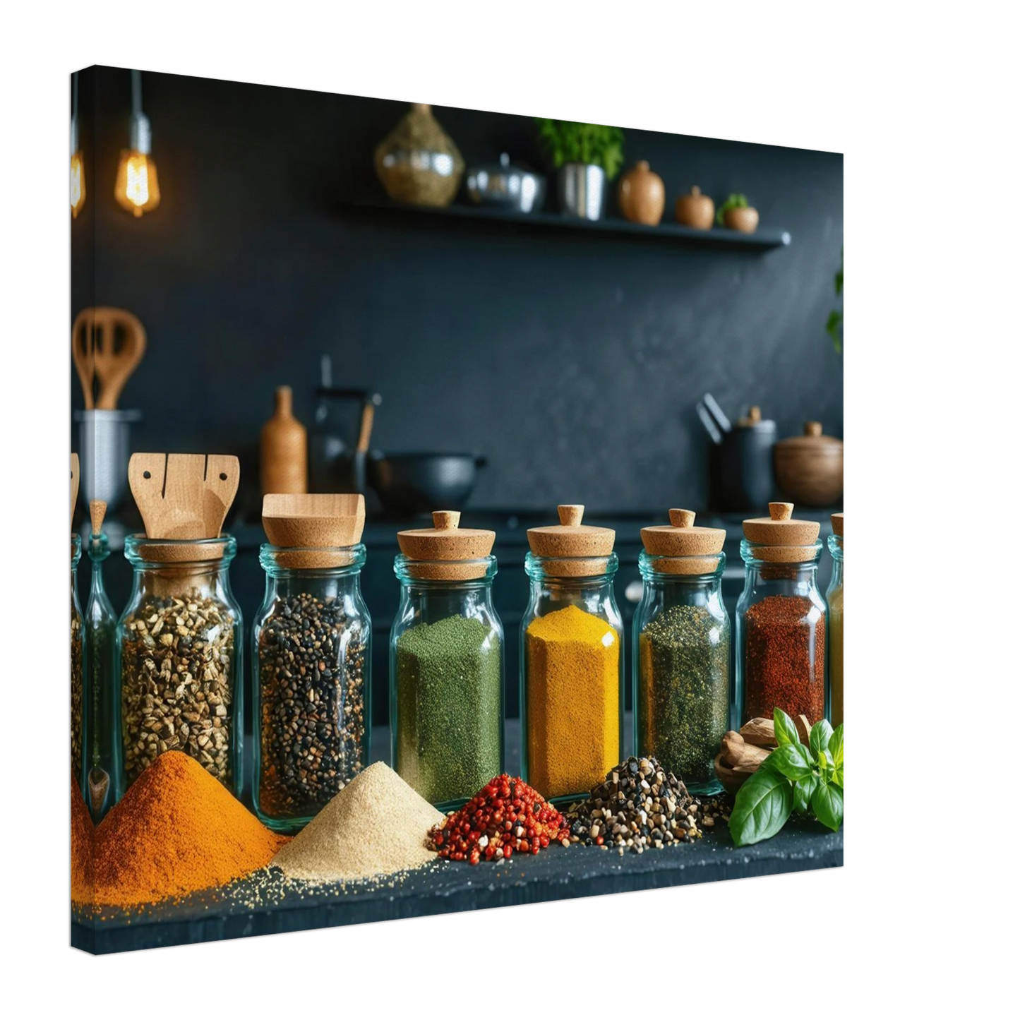 Wandbild gewuerze der welt aromatisches kunstwerk fuer ihre kueche