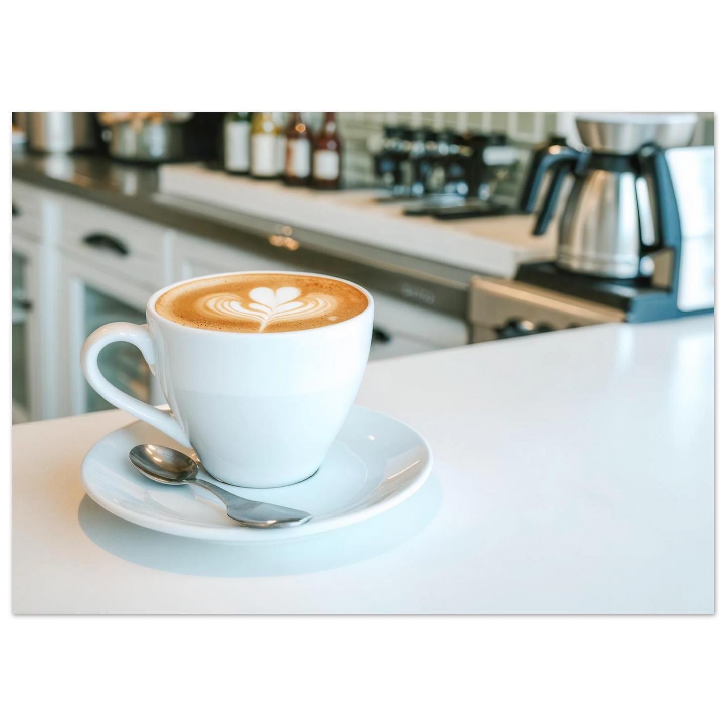 Wandbild espresso latte art meisterwerk fuer ihre kueche oder ihr caf verfuegbar in vielen groessen
