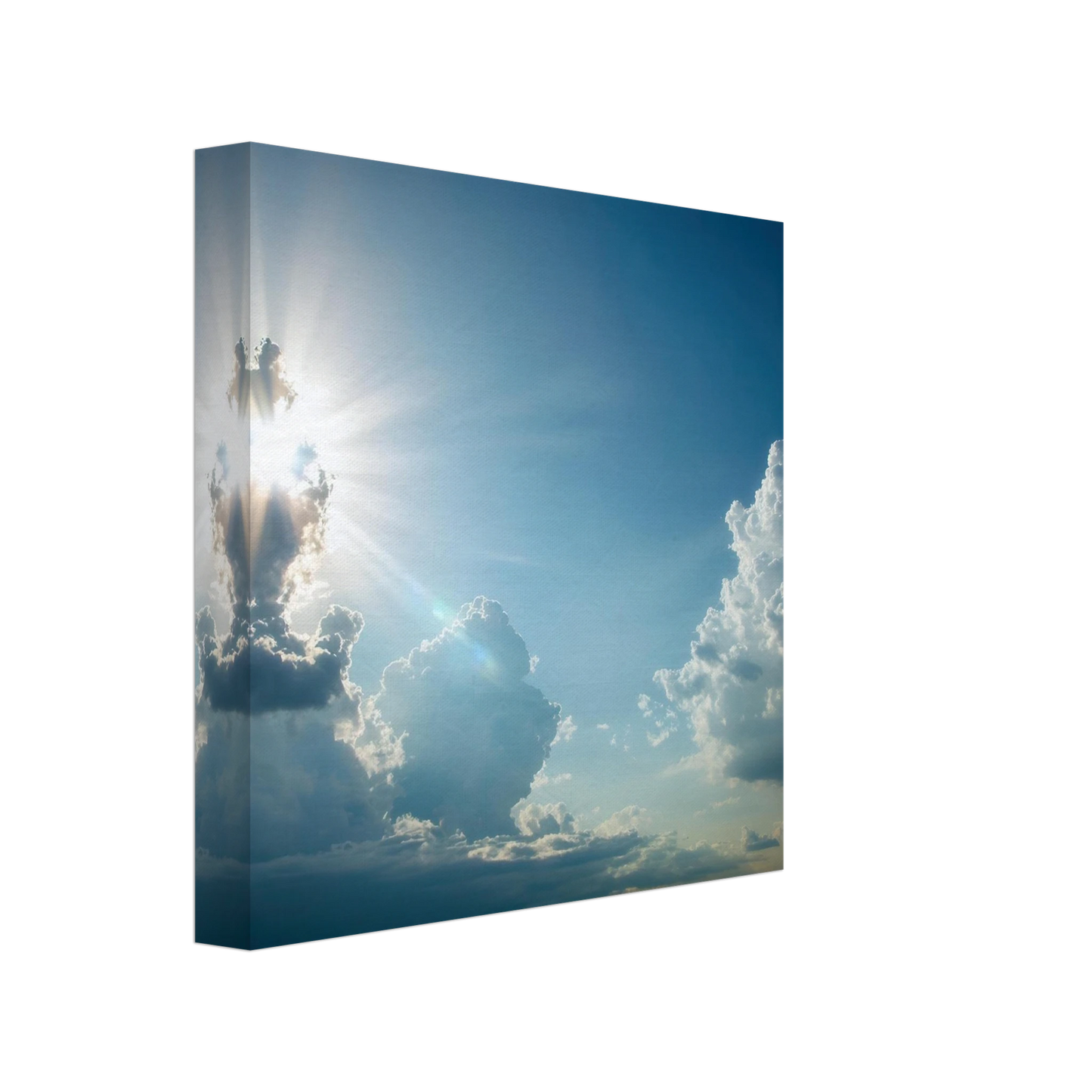 Wandbild sonnenstrahlen durch wolken atmosphaerische himmelskunst in verschiedenen groessen