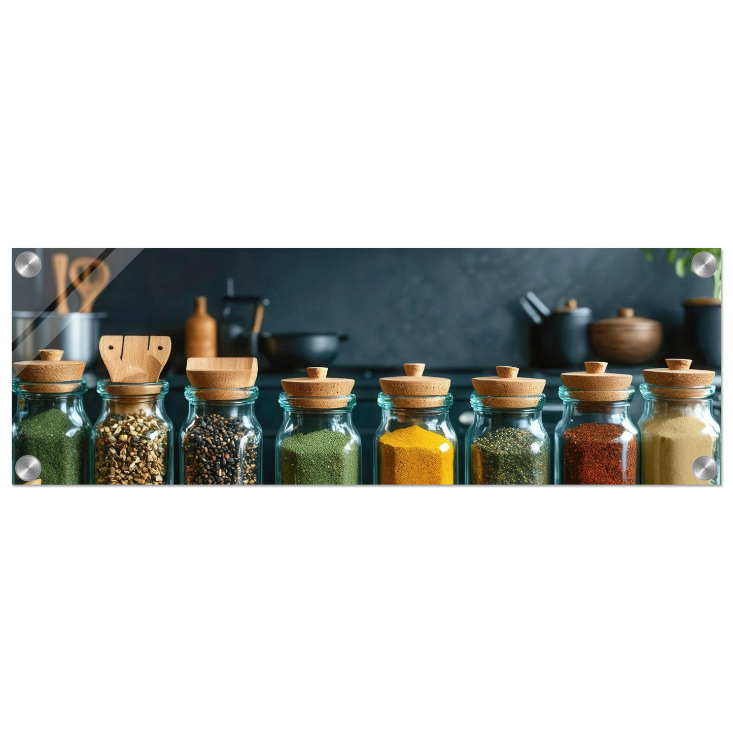 Wandbild gewuerze der welt aromatisches kunstwerk fuer ihre kueche