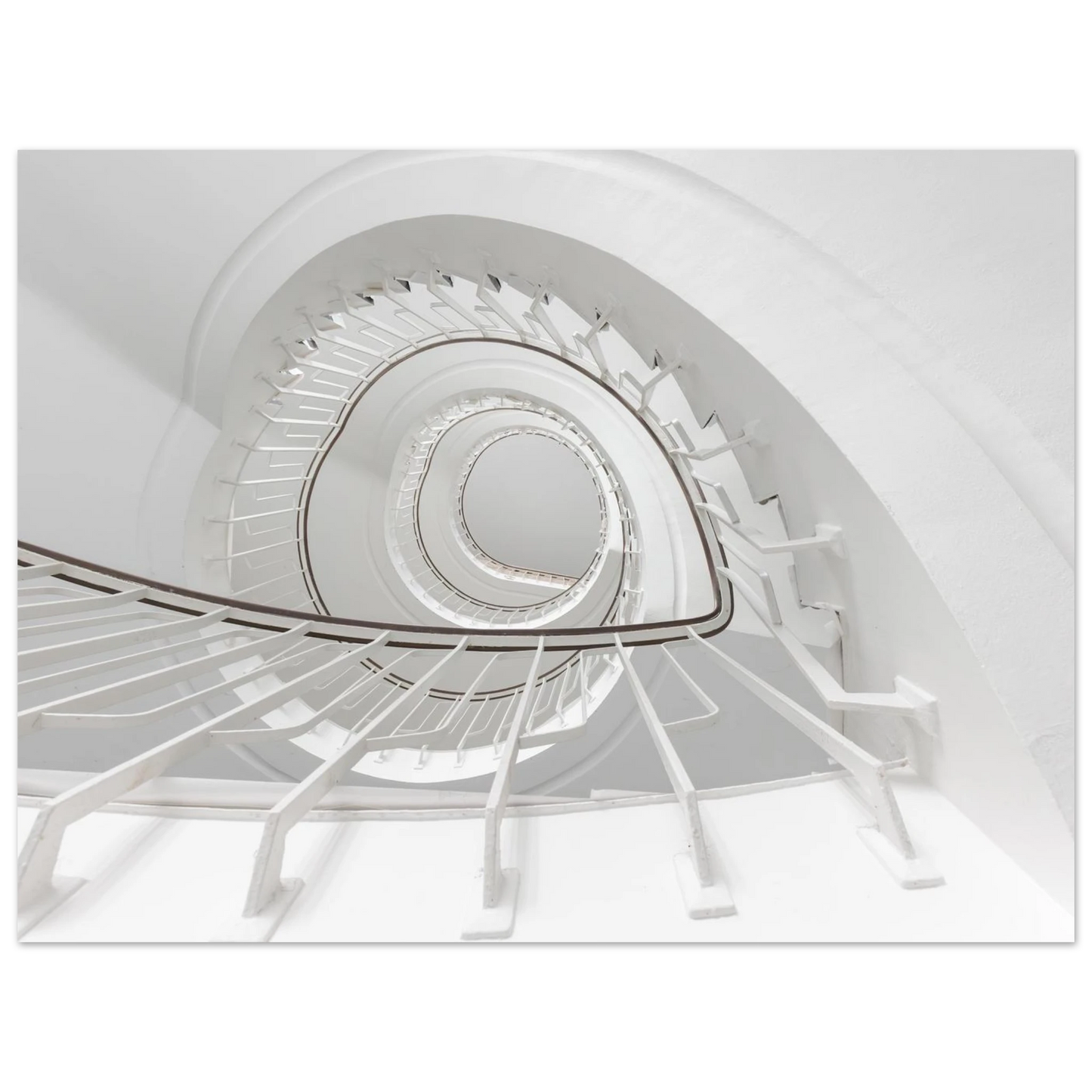 Wandbild minimalistisches spiral treppenhaus zeitlose eleganz fuer ihr zuhause