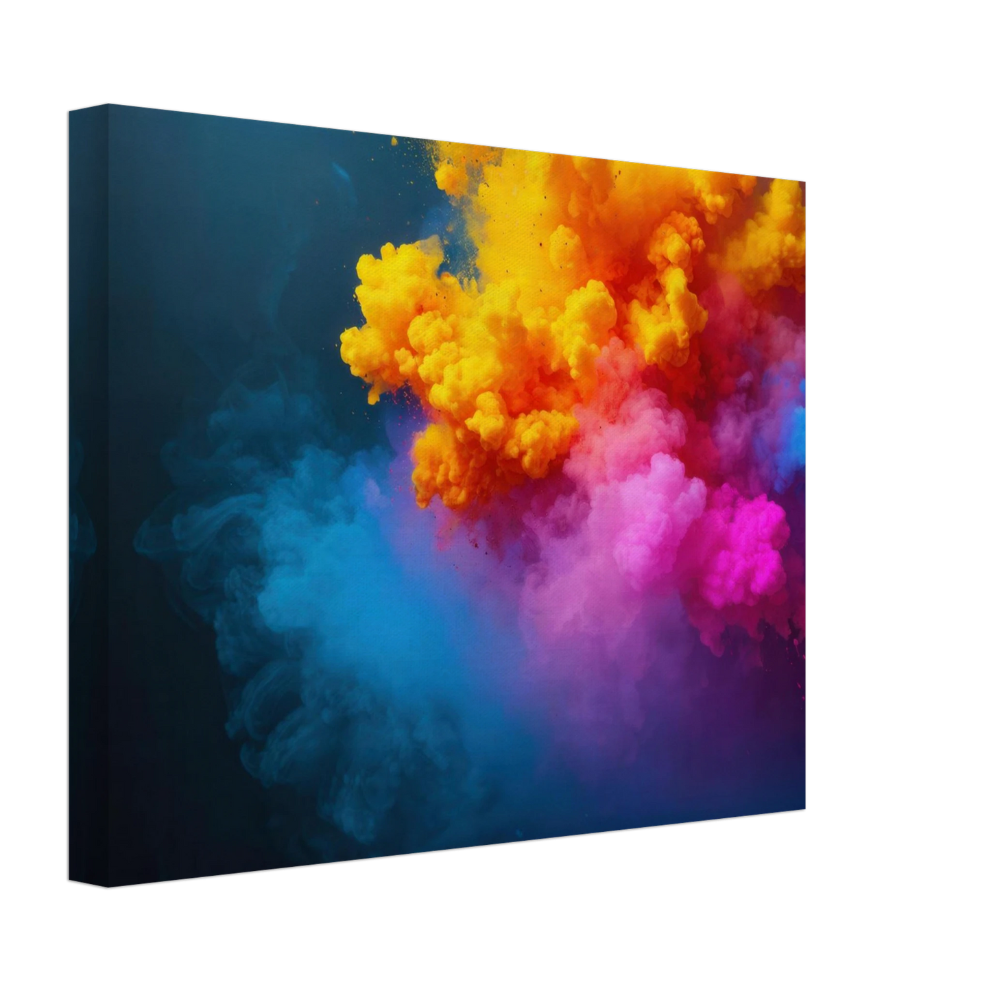 Wandbild explosion der farben lebhaftes abstraktes kunstwerk fuer dein zuhause