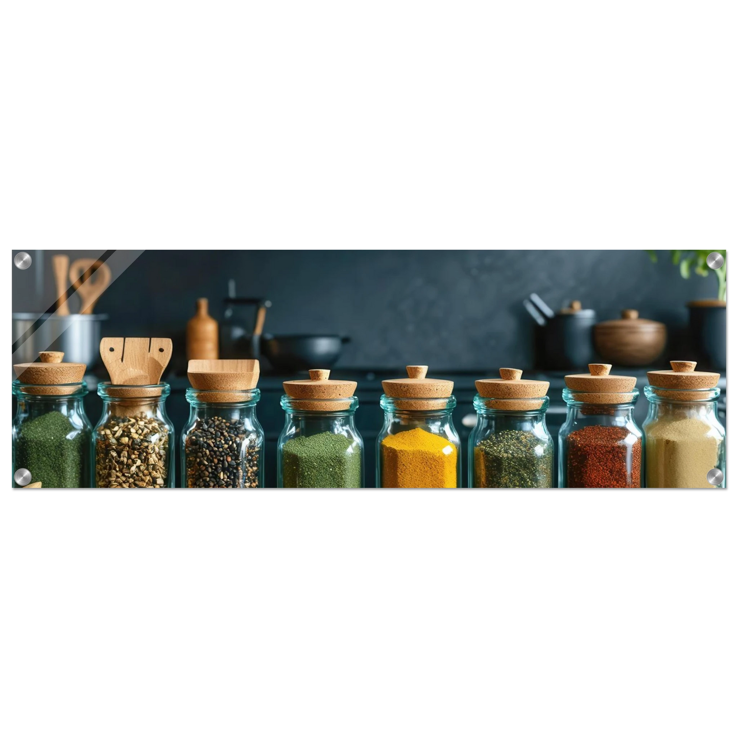 Wandbild gewuerze der welt aromatisches kunstwerk fuer ihre kueche