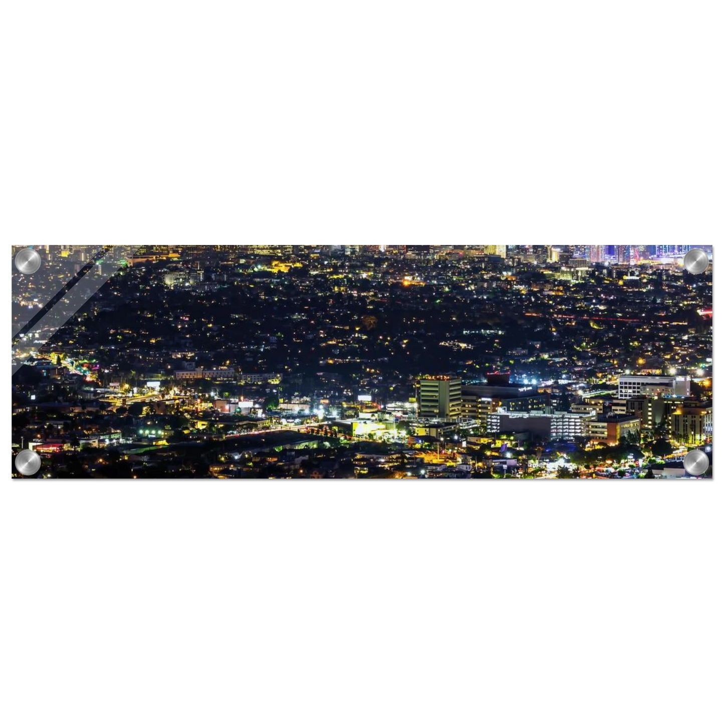 Wandbild los angeles lichtermeer majestaetische skyline bei nacht in ihrer wunschgroesse