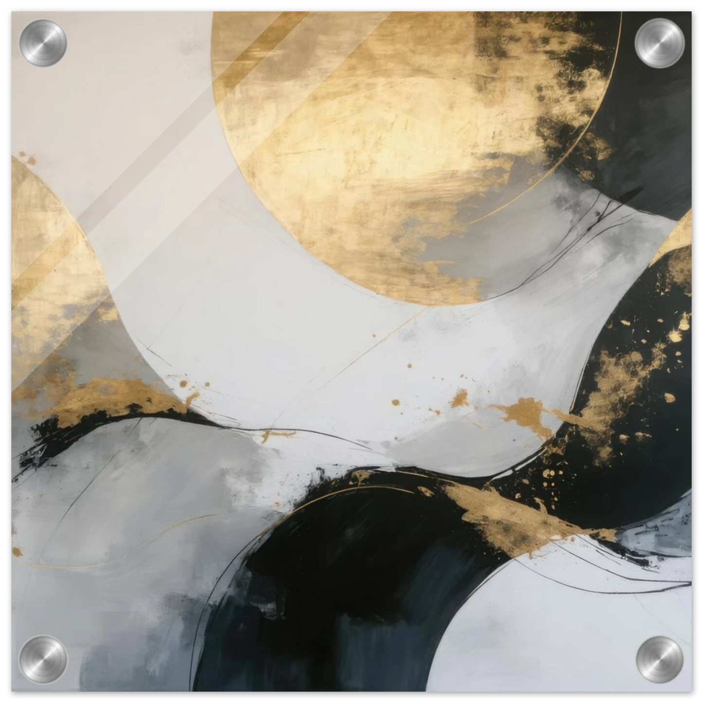 Wandbild goldene abstraktion elegante kunst fuer ihr zuhause in ihrer wunschgroesse