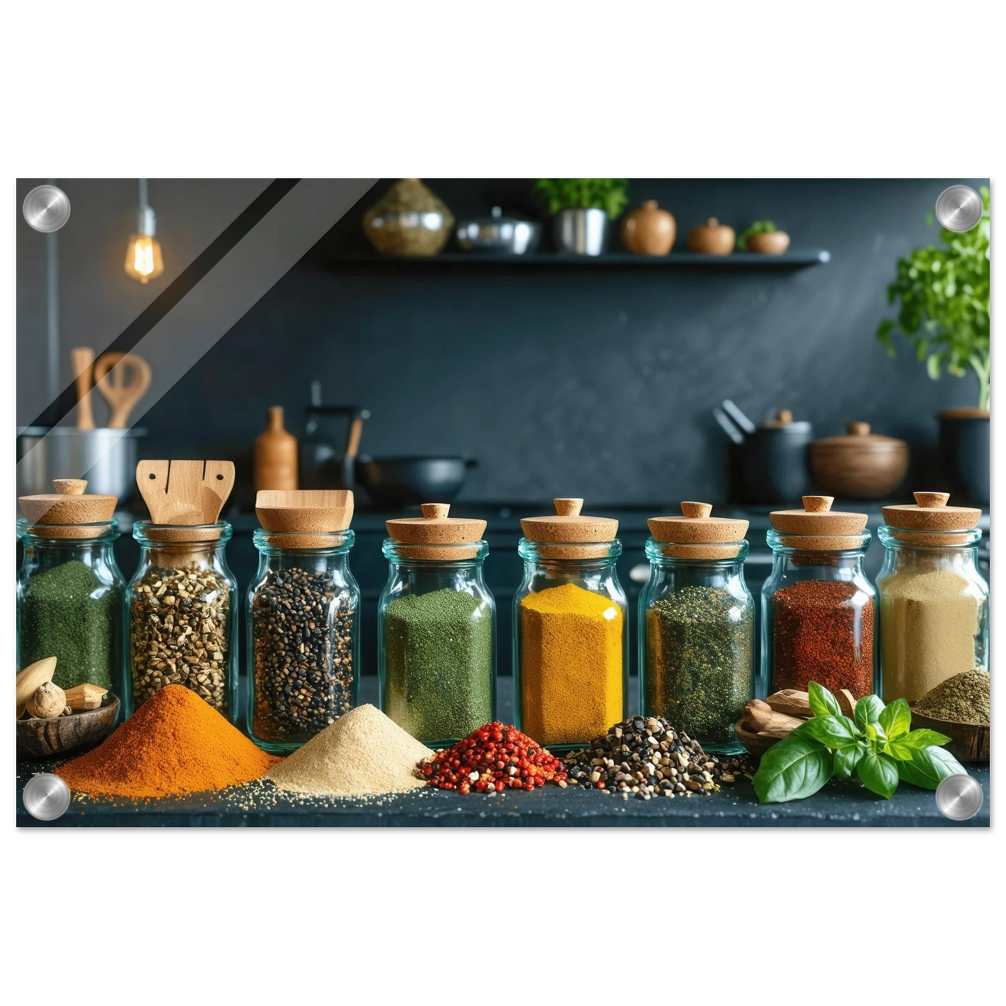Wandbild gewuerze der welt aromatisches kunstwerk fuer ihre kueche