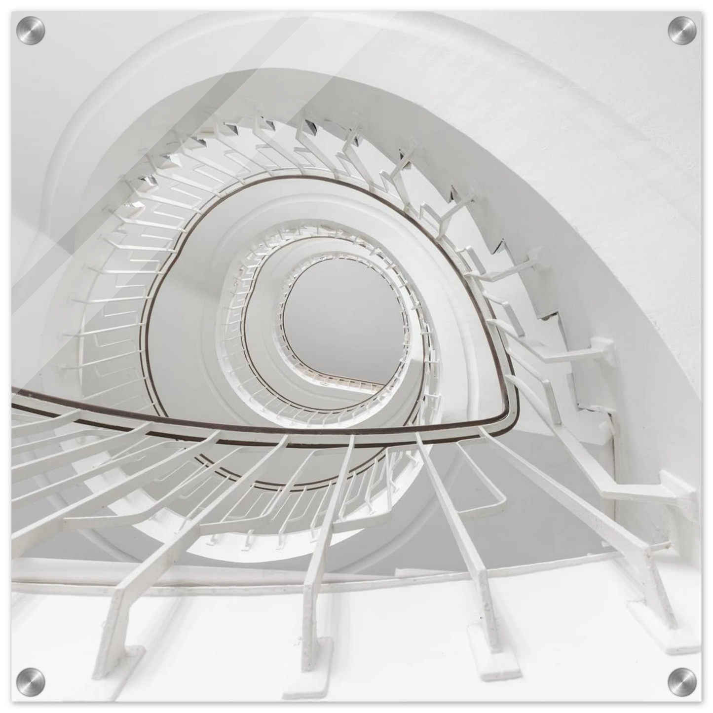 Wandbild minimalistisches spiral treppenhaus zeitlose eleganz fuer ihr zuhause