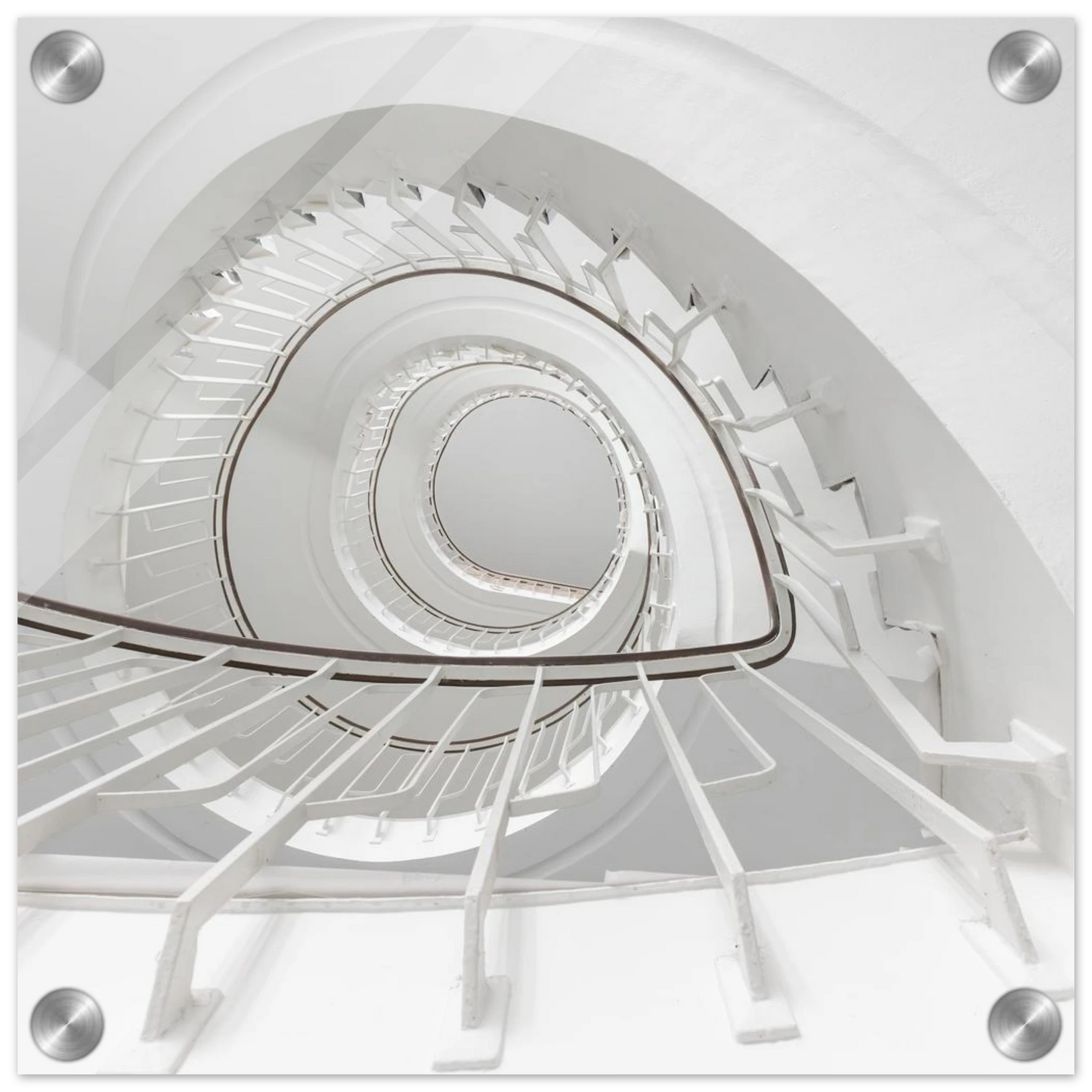 Wandbild minimalistisches spiral treppenhaus zeitlose eleganz fuer ihr zuhause