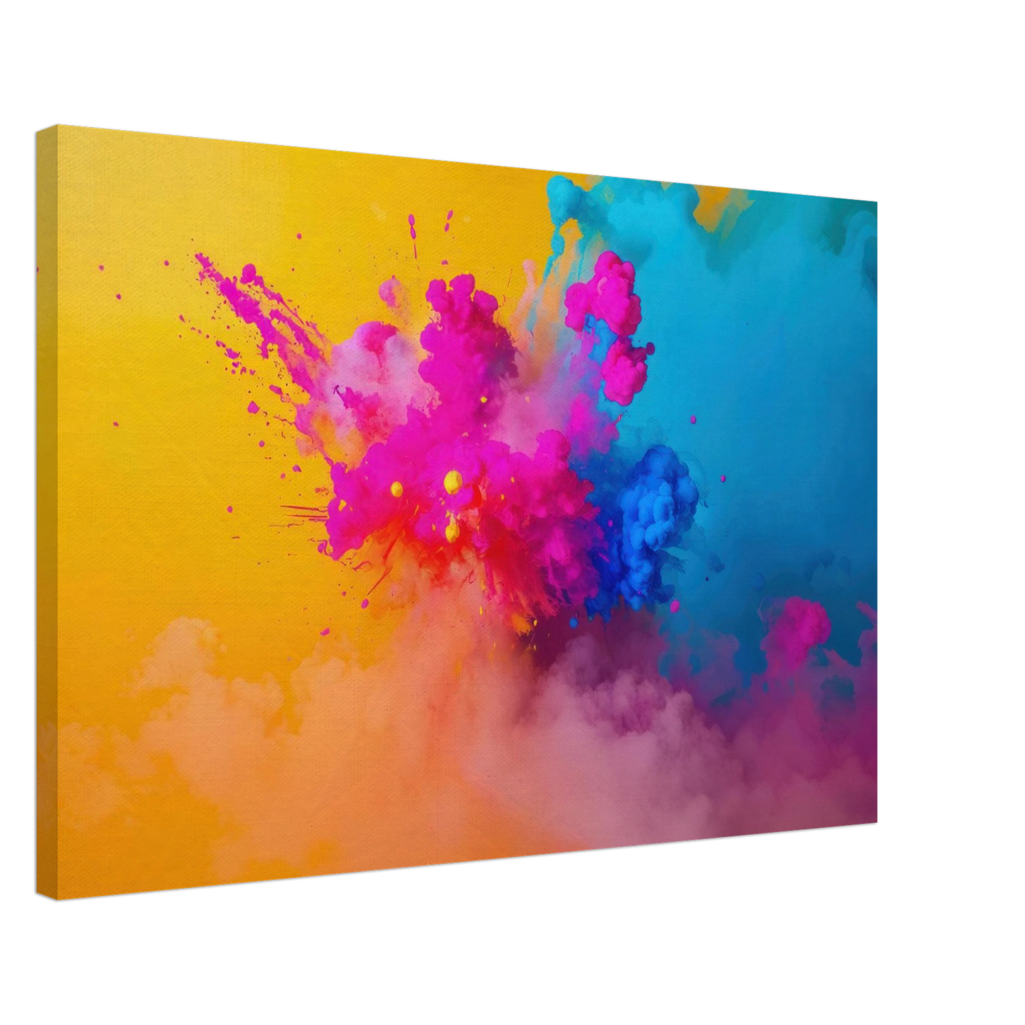Wandbild explosive farben lebendige abstraktion fuer ihr zuhause in vielen groessen