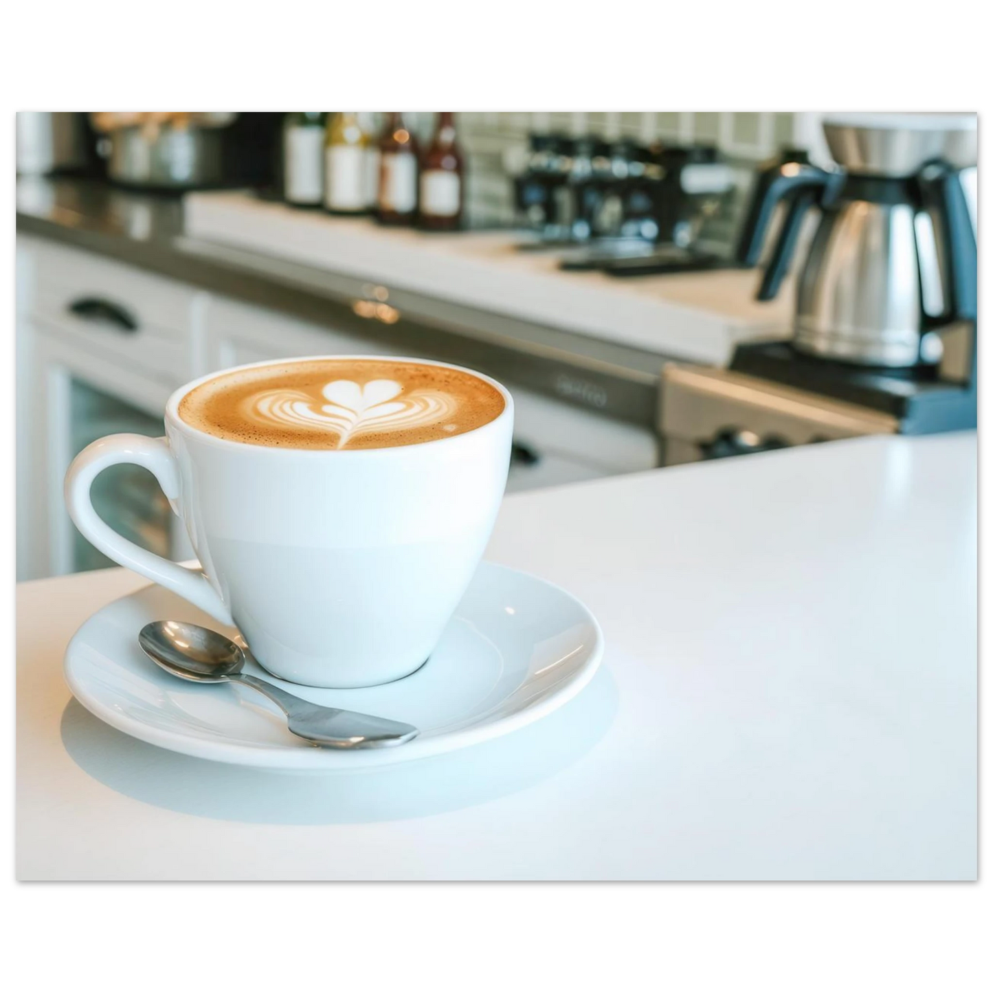 Wandbild espresso latte art meisterwerk fuer ihre kueche oder ihr caf verfuegbar in vielen groessen