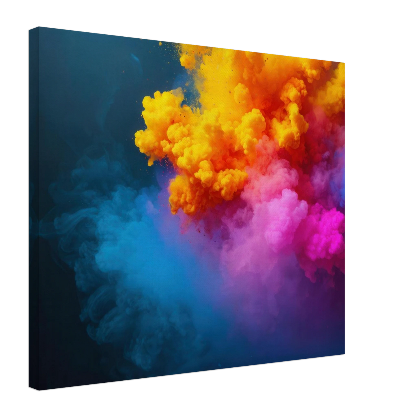 Wandbild explosion der farben lebhaftes abstraktes kunstwerk fuer dein zuhause