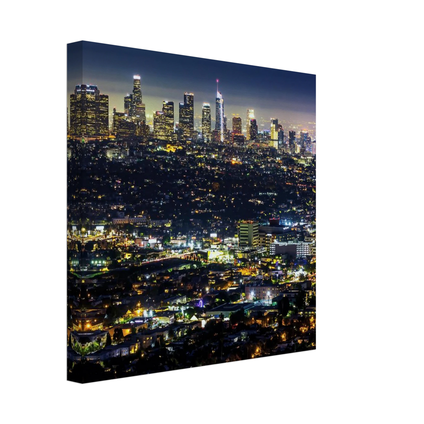 Wandbild los angeles lichtermeer majestaetische skyline bei nacht in ihrer wunschgroesse