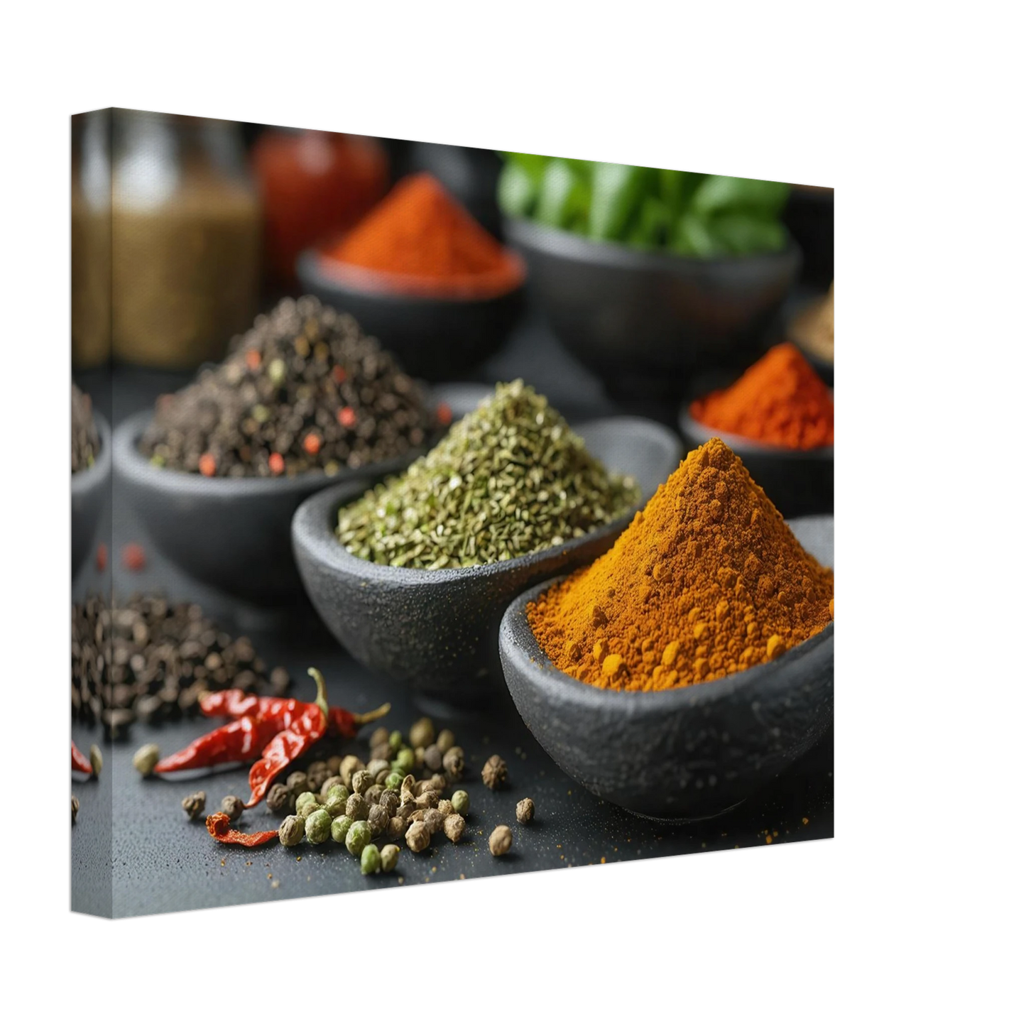 Wandbild gewuerz sinfonie intensive farben aromen fuer ihre kueche