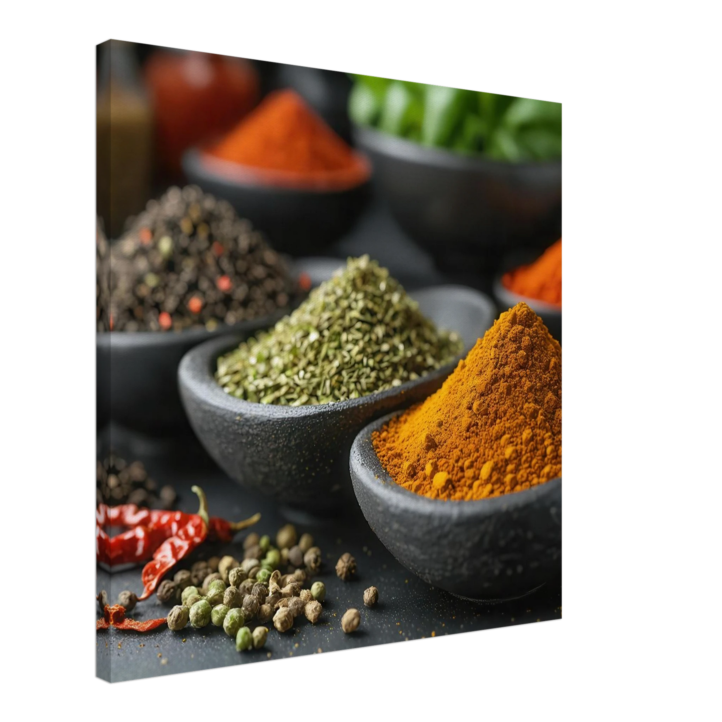 Wandbild gewuerz sinfonie intensive farben aromen fuer ihre kueche