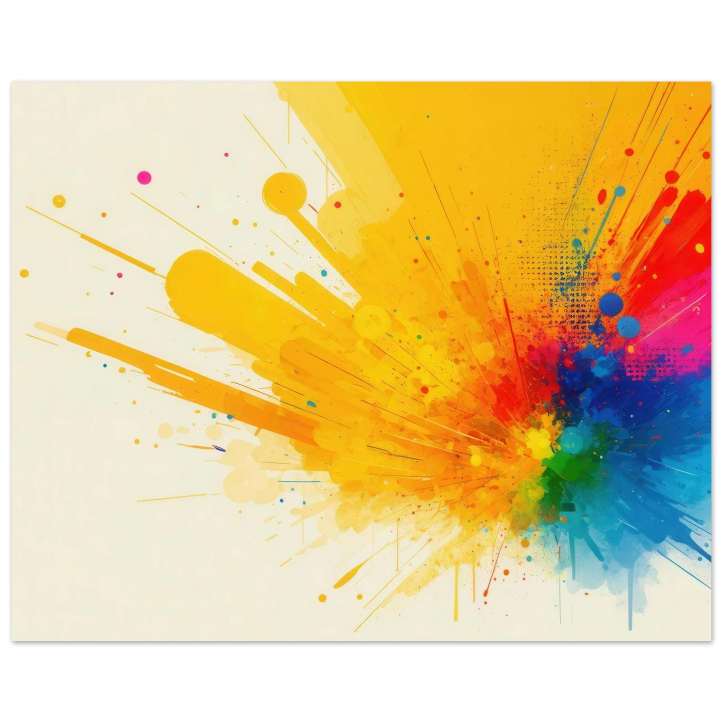 Wandbild explosion der farben abstraktes kunstwerk fuer dein zuhause in verschiedenen groessen