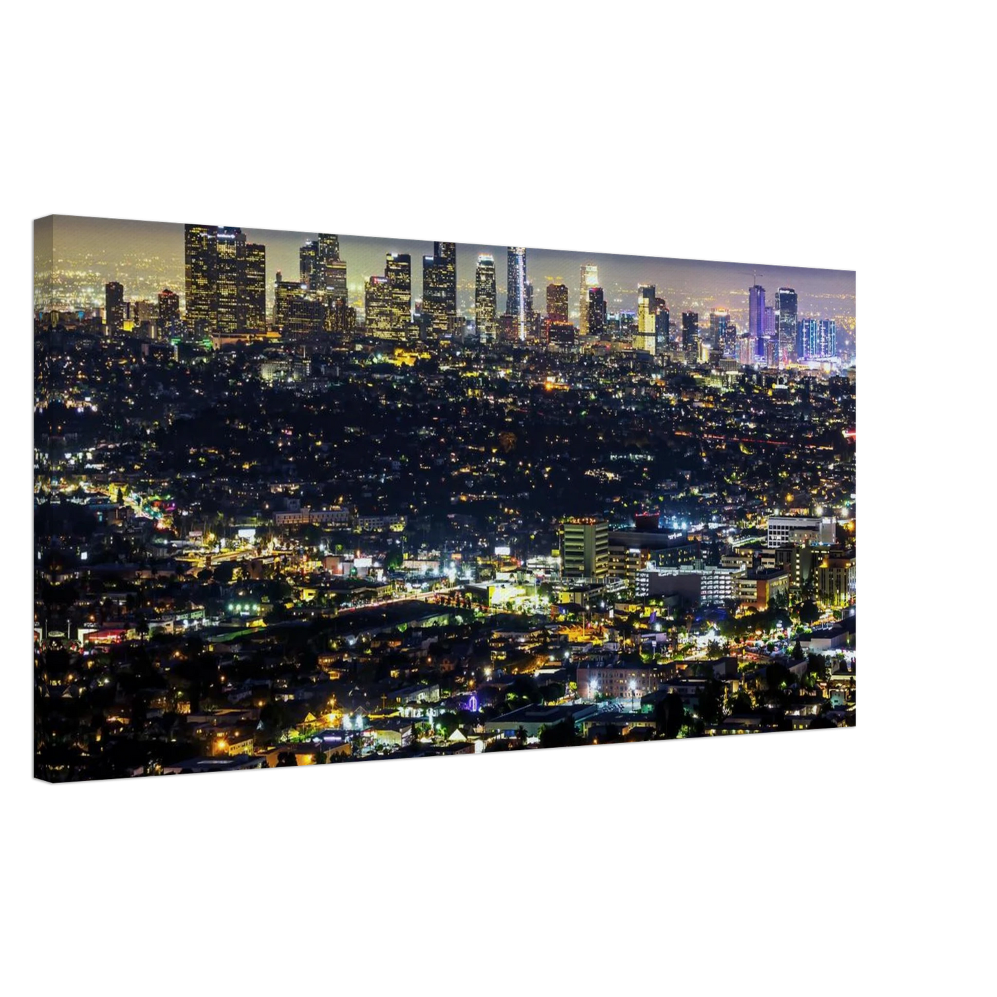 Wandbild los angeles lichtermeer majestaetische skyline bei nacht in ihrer wunschgroesse