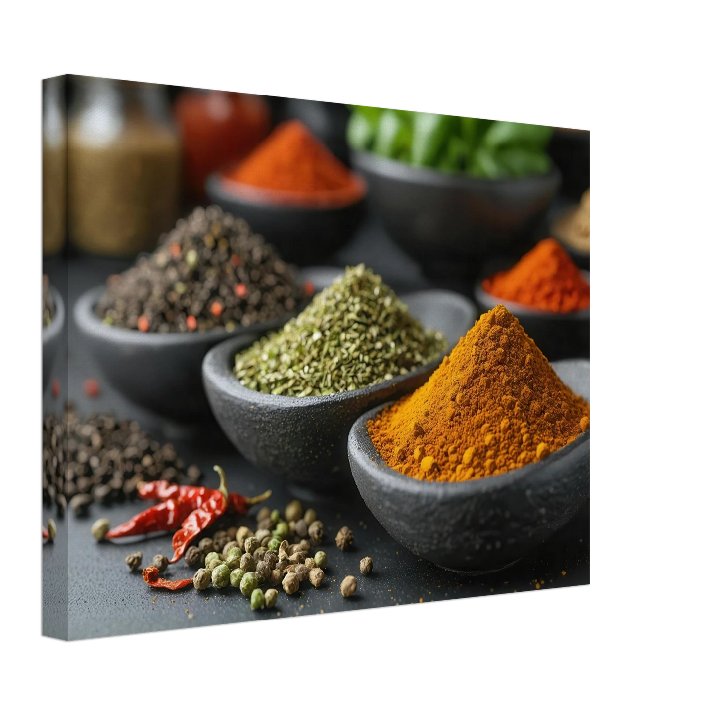 Wandbild gewuerz sinfonie intensive farben aromen fuer ihre kueche