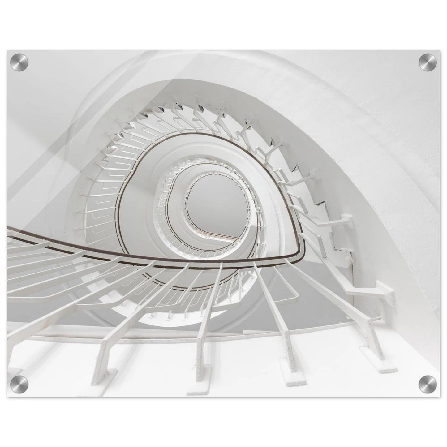 Wandbild minimalistisches spiral treppenhaus zeitlose eleganz fuer ihr zuhause