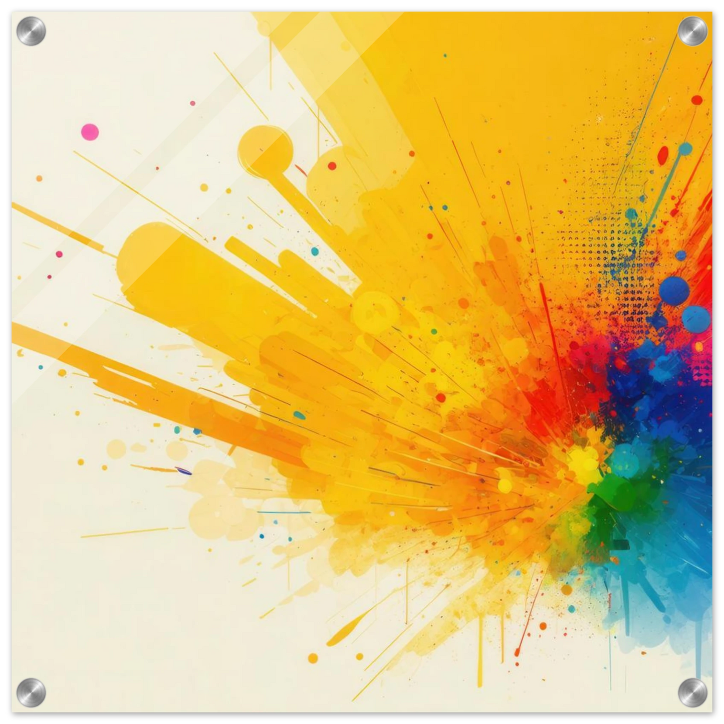 Wandbild explosion der farben abstraktes kunstwerk fuer dein zuhause in verschiedenen groessen