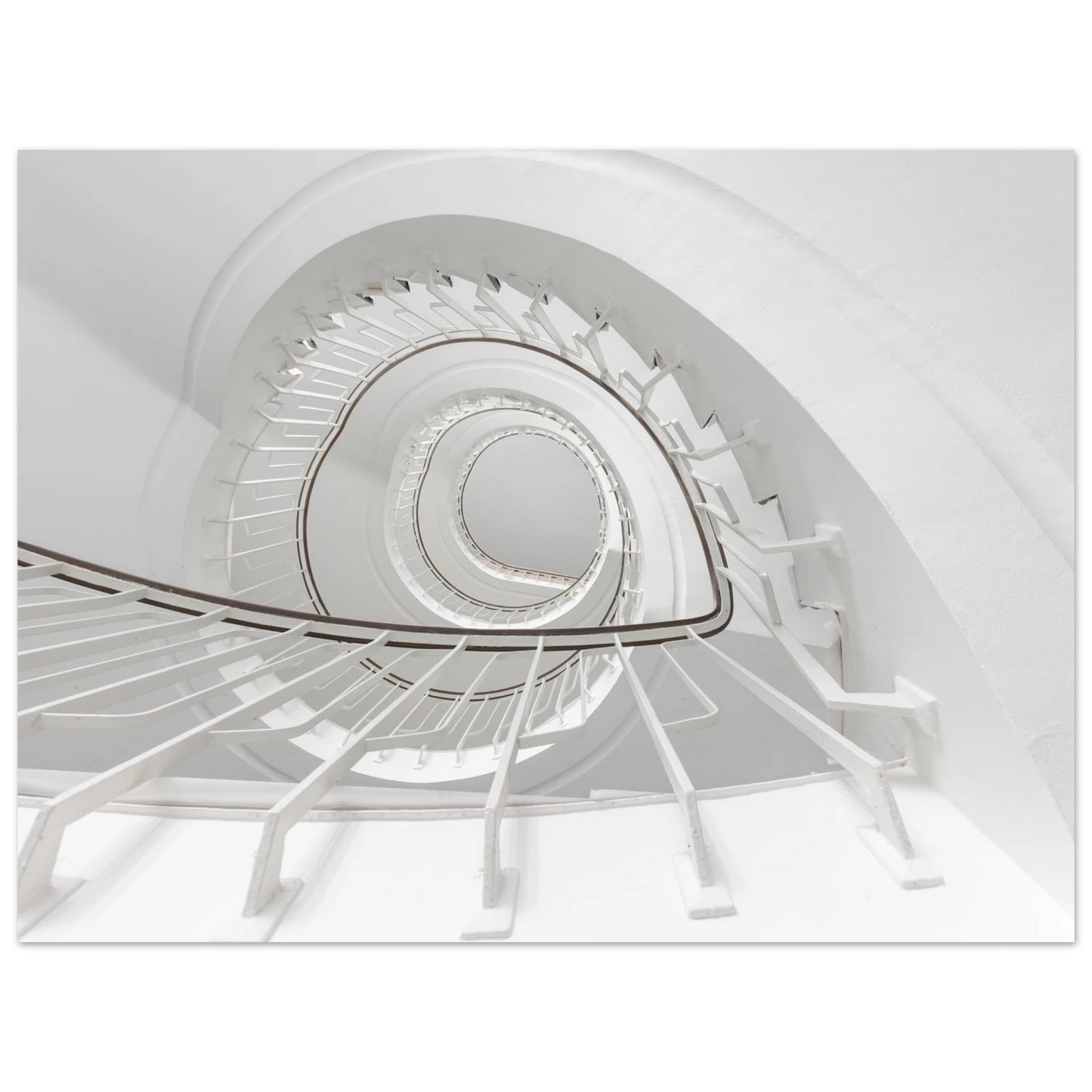 Wandbild minimalistisches spiral treppenhaus zeitlose eleganz fuer ihr zuhause