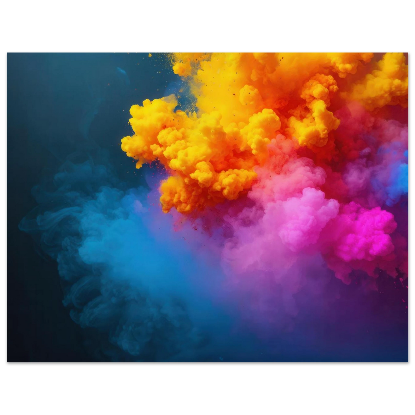Wandbild explosion der farben lebhaftes abstraktes kunstwerk fuer dein zuhause