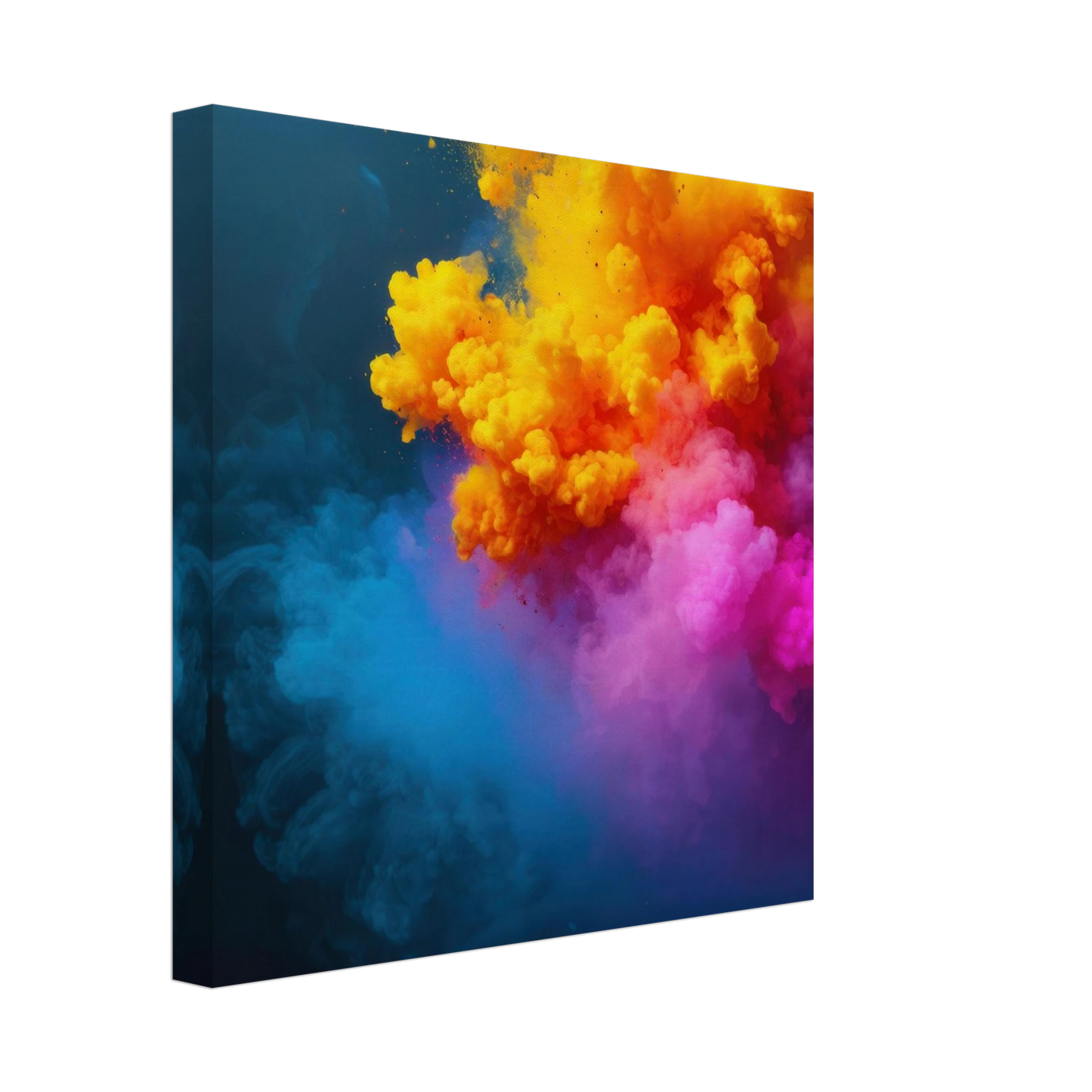 Wandbild explosion der farben lebhaftes abstraktes kunstwerk fuer dein zuhause