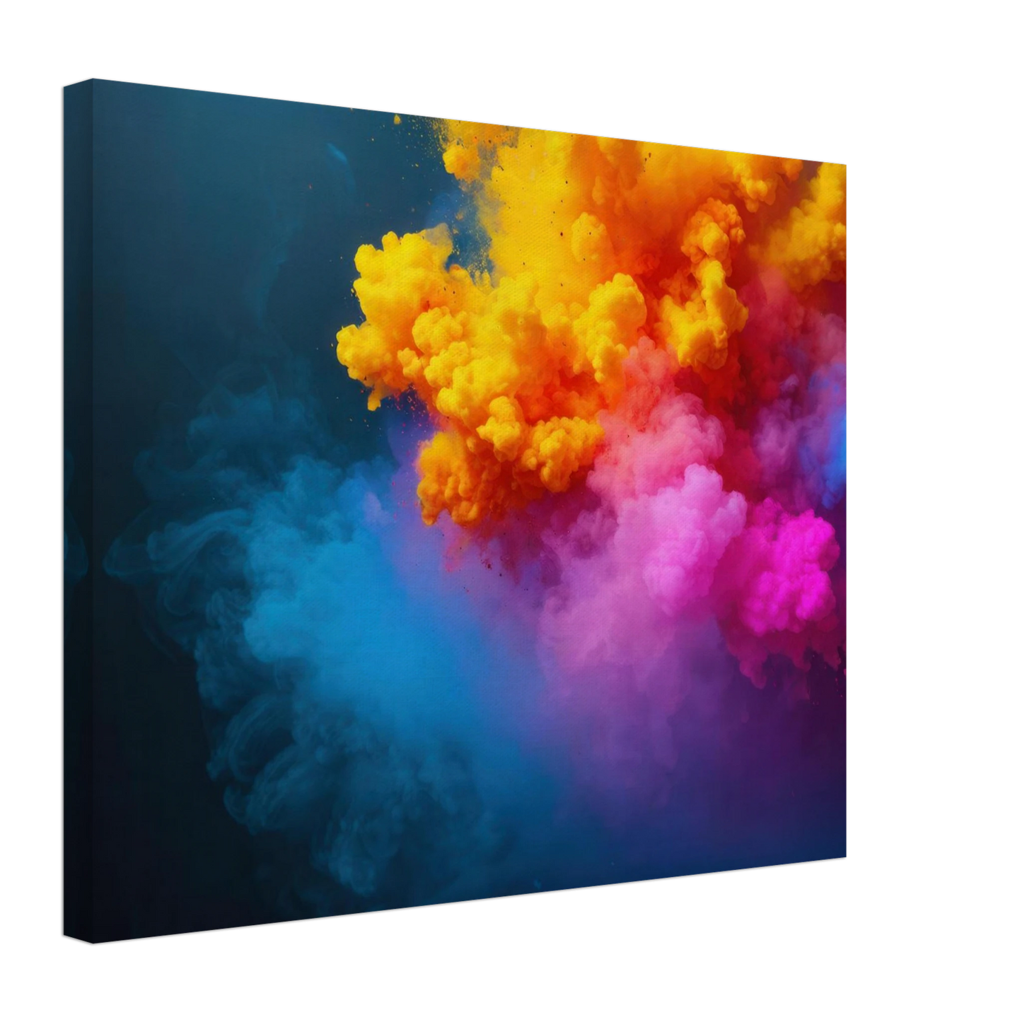 Wandbild explosion der farben lebhaftes abstraktes kunstwerk fuer dein zuhause