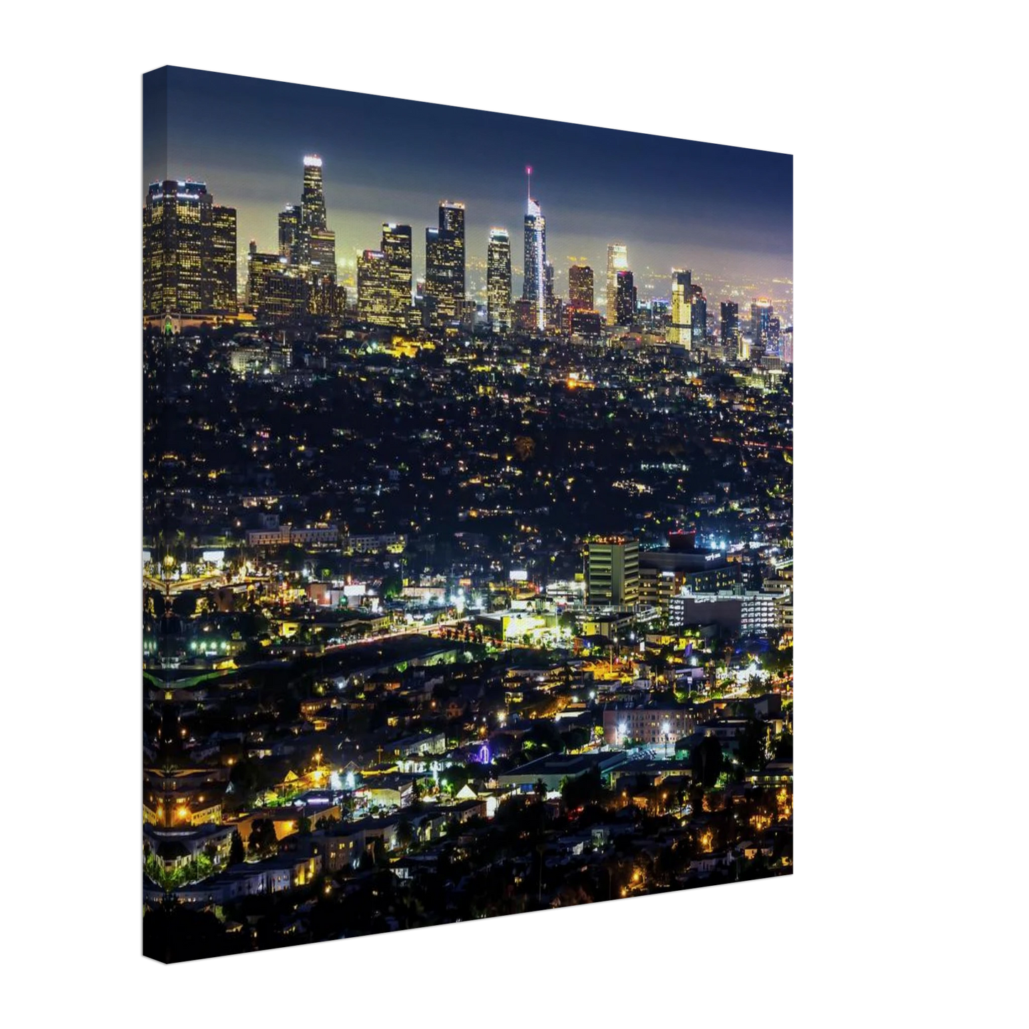 Wandbild los angeles lichtermeer majestaetische skyline bei nacht in ihrer wunschgroesse